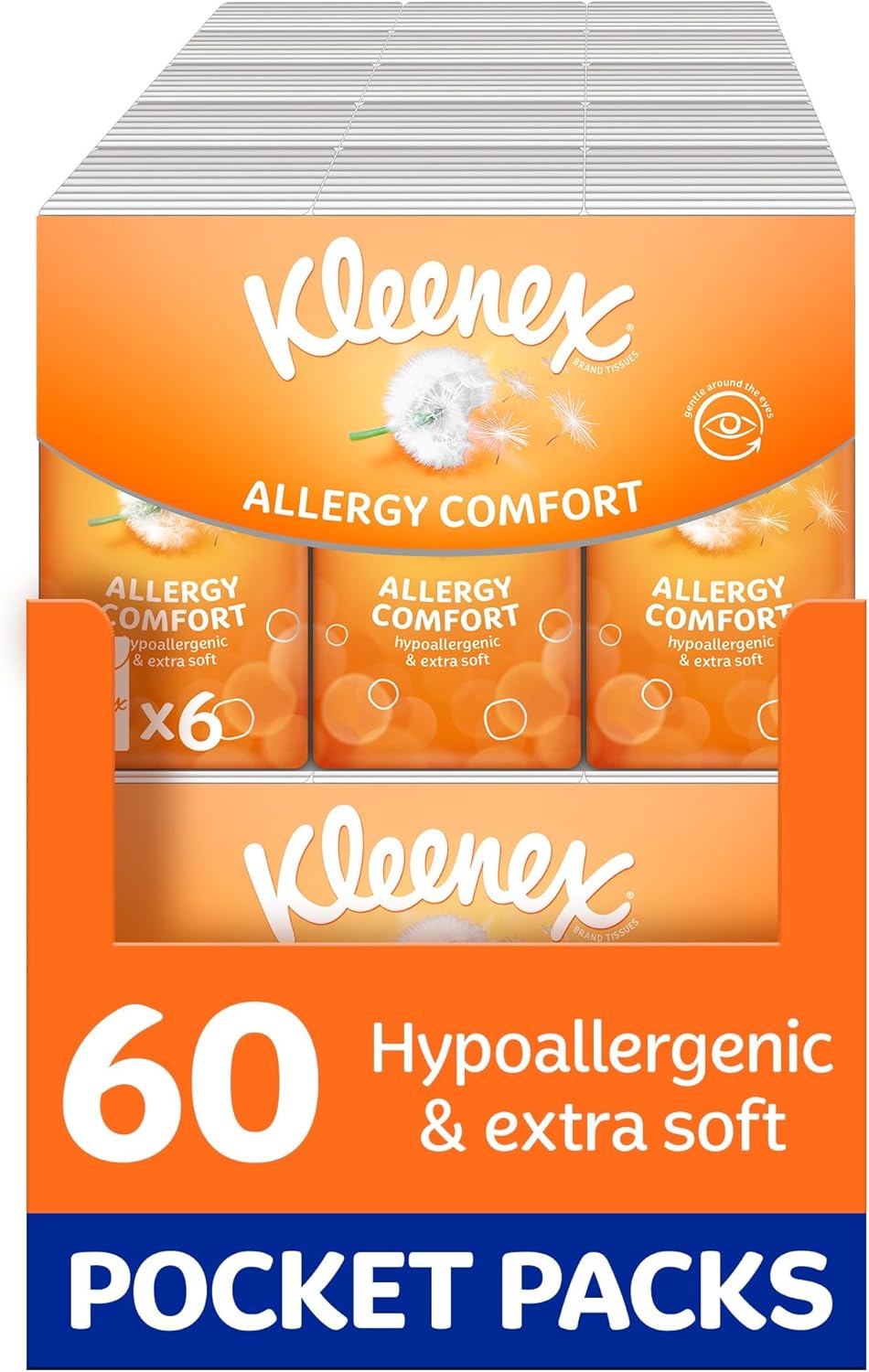Kleenex Allergy Comfort Pocket Pack 9sc X 6 Packs