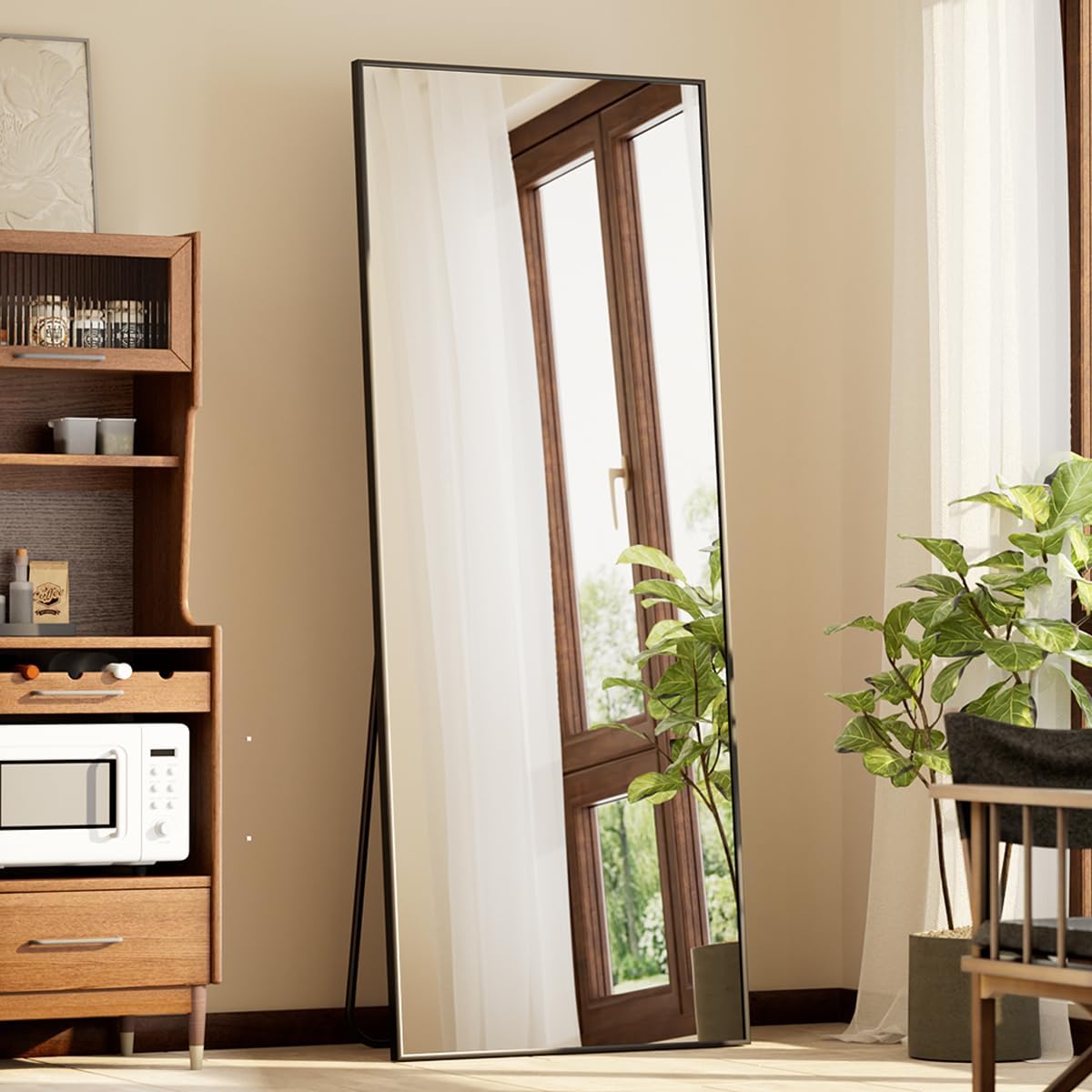 Detalle 2 de BEAUTYPEAK Full-Length Mirror, 21 x 56 in