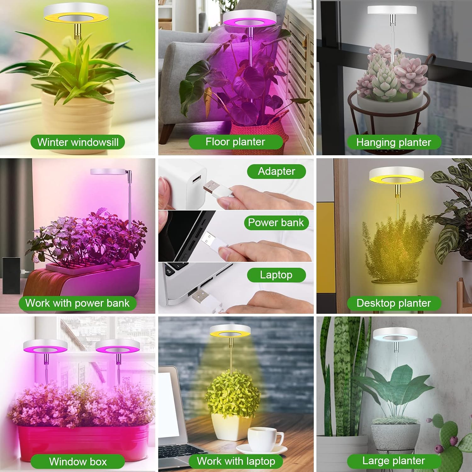 Thumbnail 6 de Ainiv Grow Light 48 LEDs 9-level dimmer