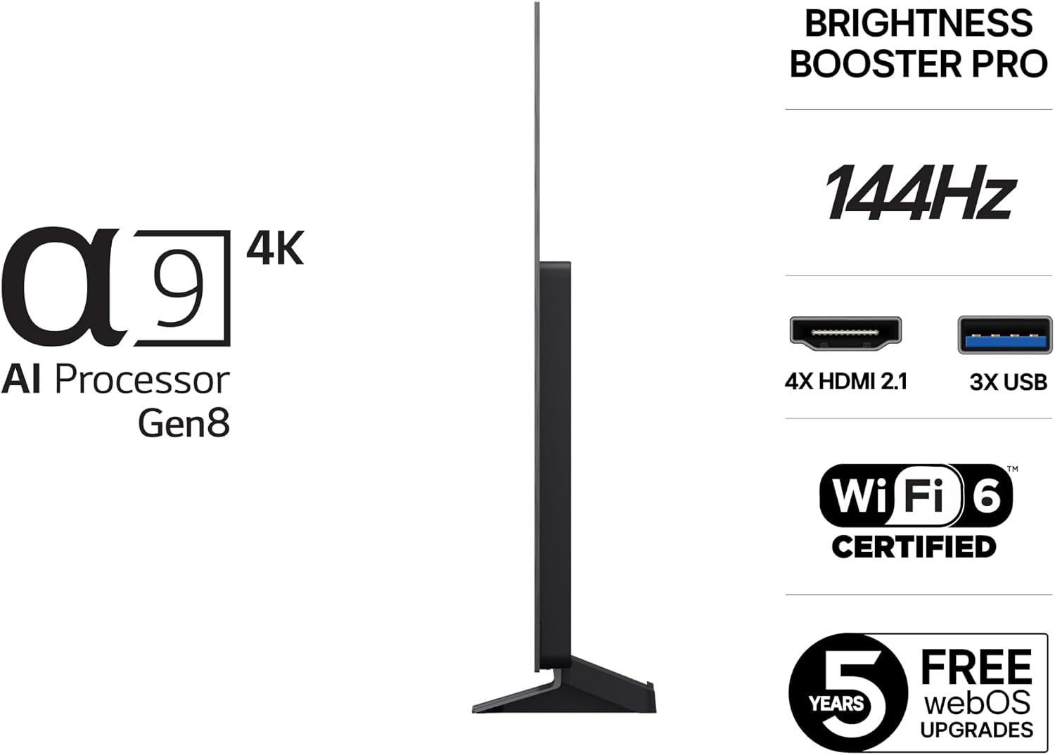 Detalle de LG OLED evo C5 65-tums 4K Smart-TV med 144 Hz, Dolby Vision och webOS 25