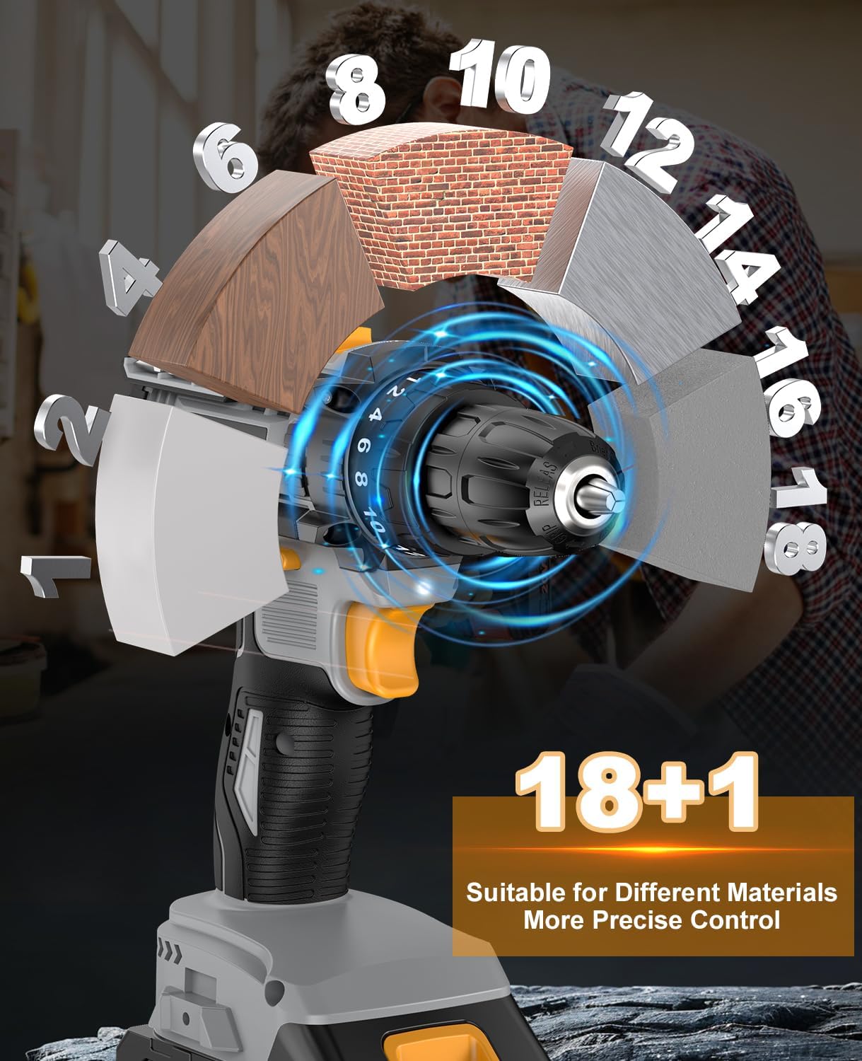 Thumbnail 5 de LEEIKOO Trapano Avvitatore 21V 42N.m