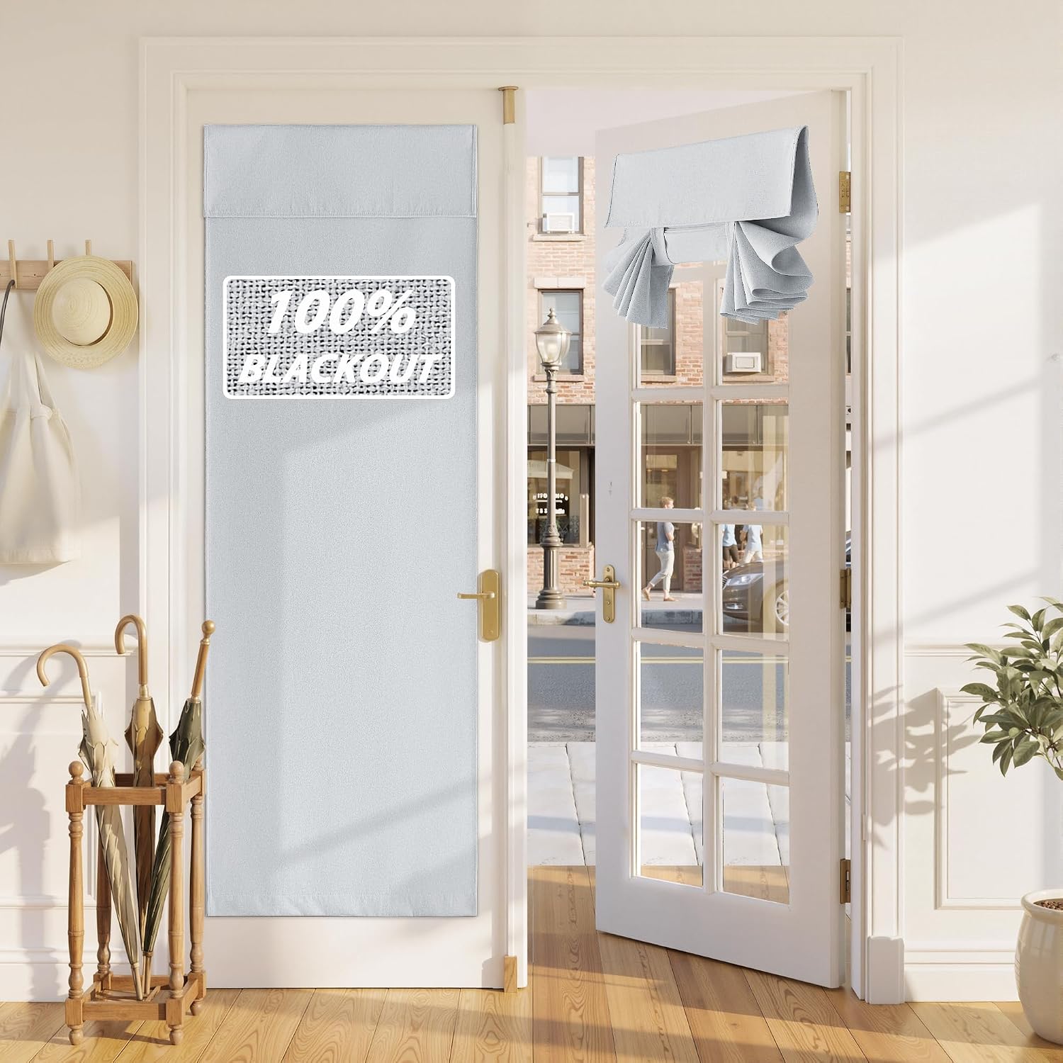 Detalle de RYB HOME Blackout French Door Curtain, W36 x L72