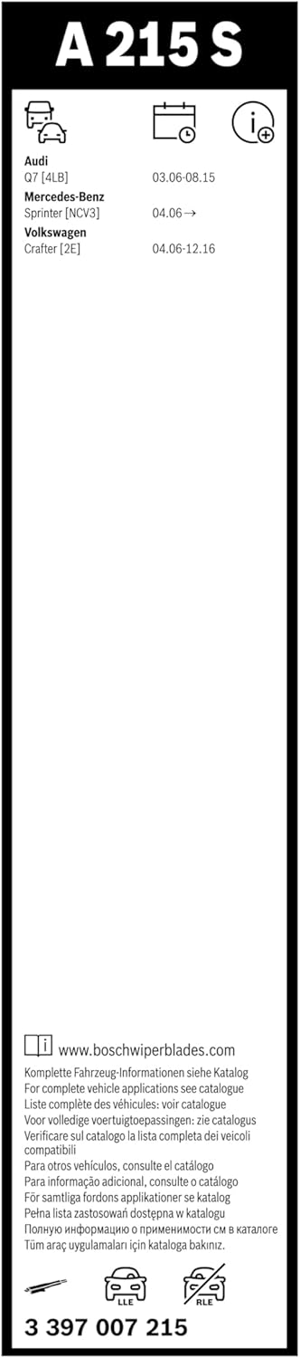 Thumbnail 2 de Tergicristalli Bosch Aerotwin A215S (set anteriore) con lunghezza 650/600 mm