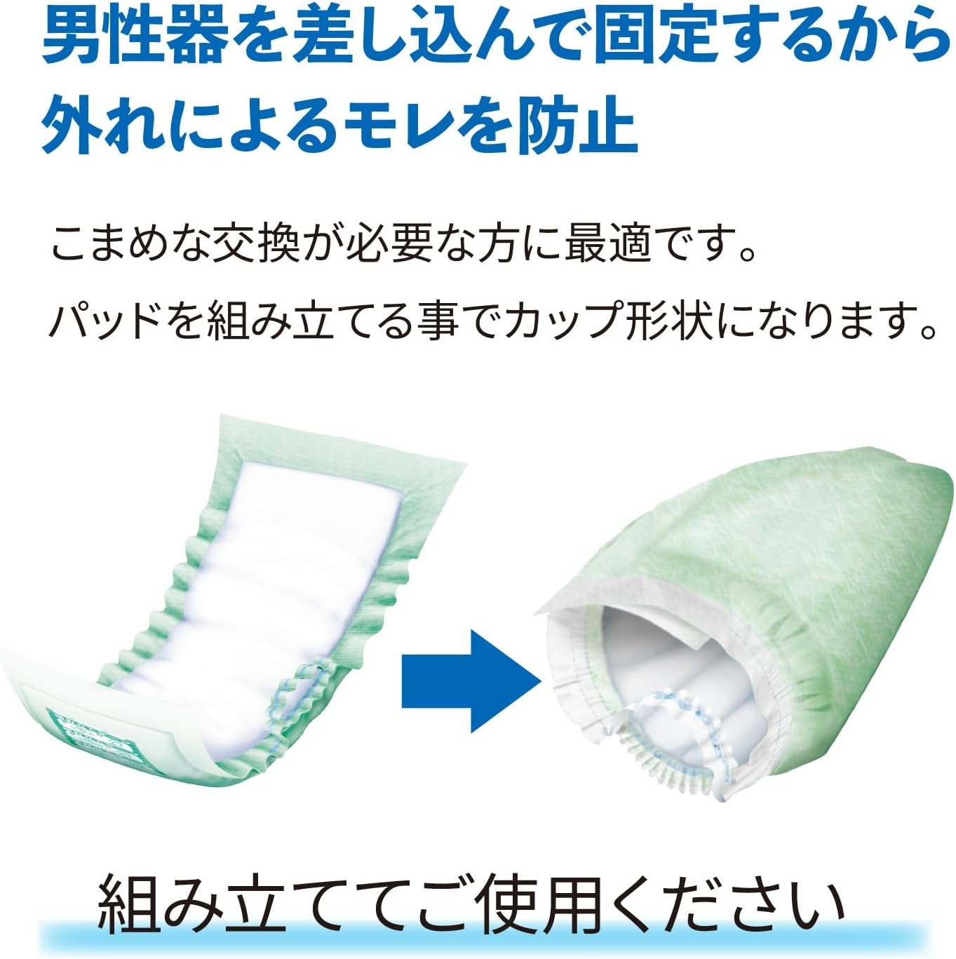 Detalle de サルバ 尿とりパッドスーパー 男性用 45枚 2回吸収・固定ホール付き