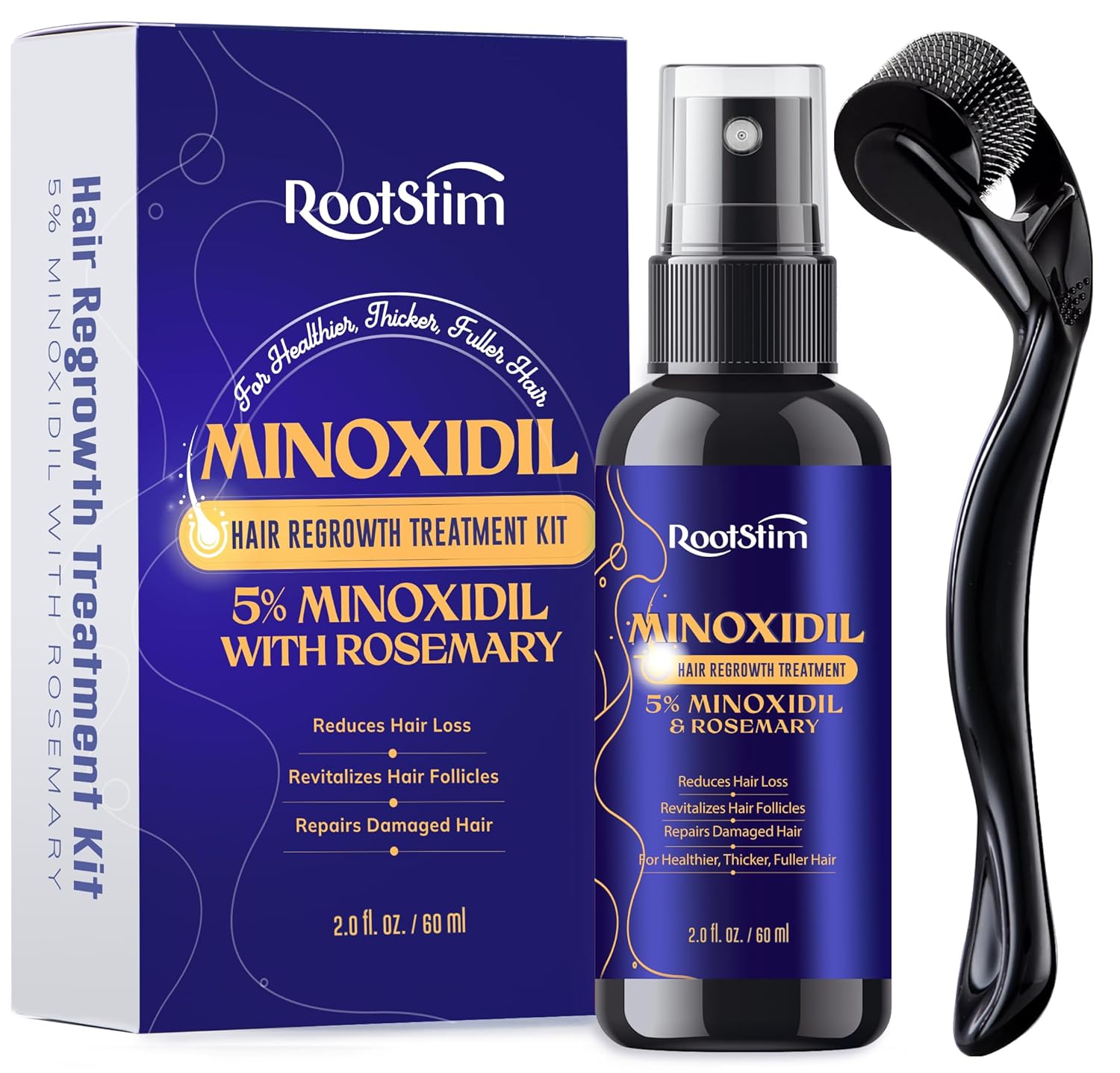 5% Minoxidil Kit with 0.25mm Roller ⚙
