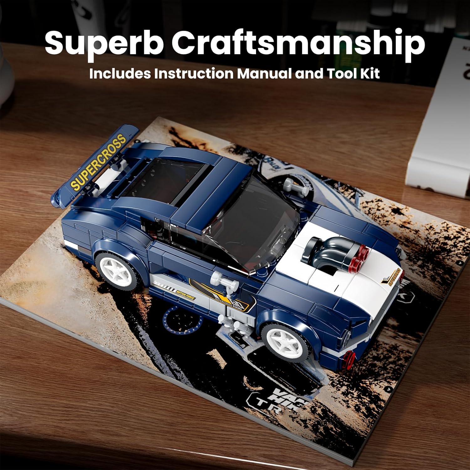 Thumbnail 4 de Mould King 27048 Technik Speed Champion Sportwagen Muster 387 Teile 🧱