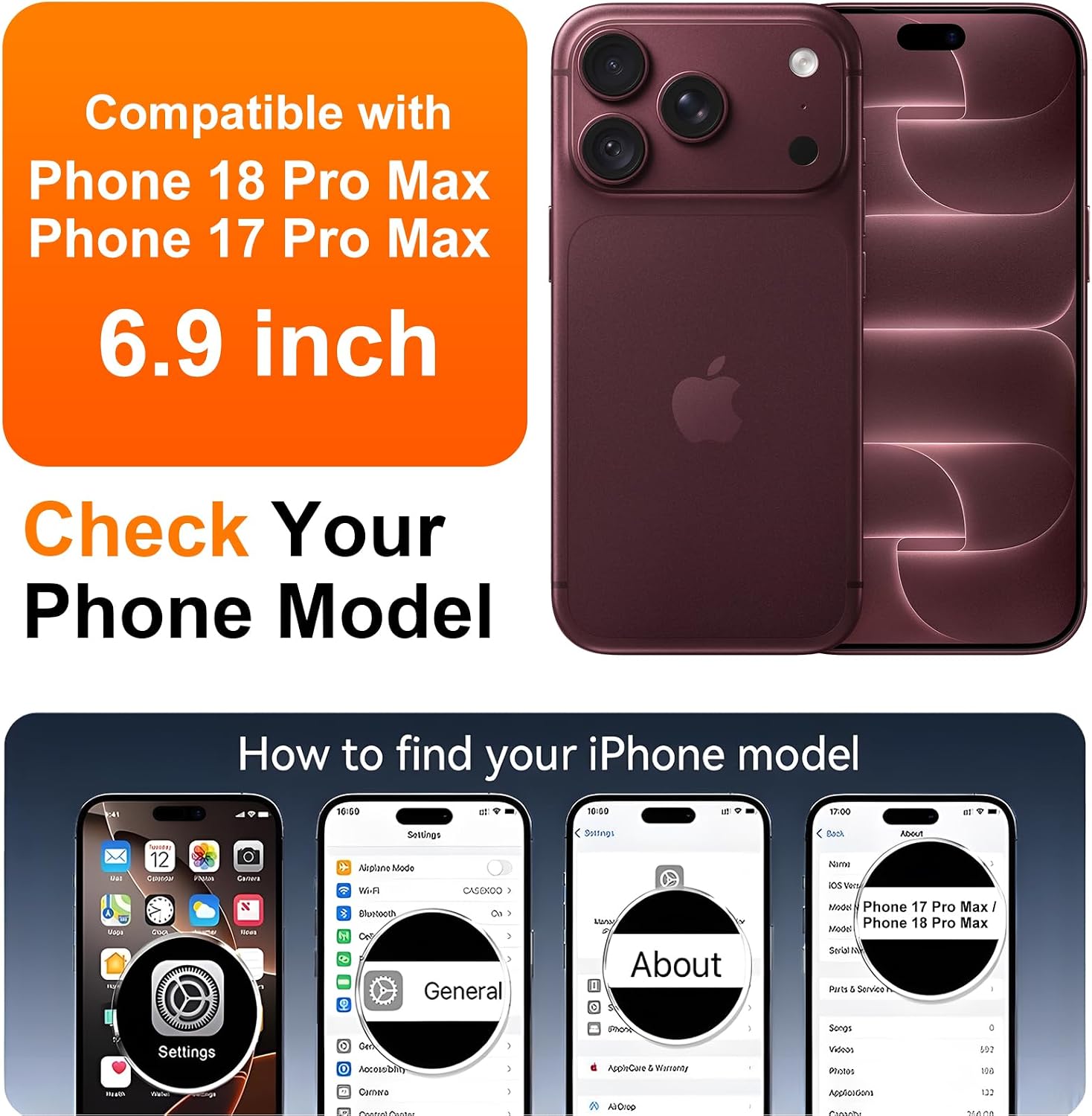 Detalle 2 de SPIDERCASE iPhone 17 Pro Max magnetic clear case 6.9"
