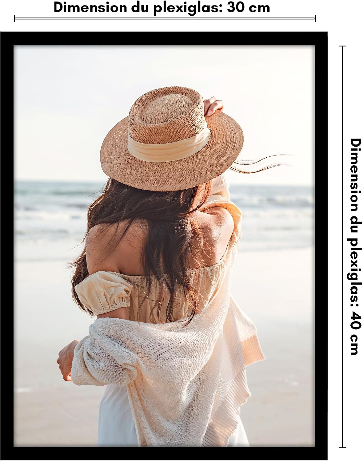 Thumbnail 1 de Americanflat Cadre Photo 30x40 cm Noir