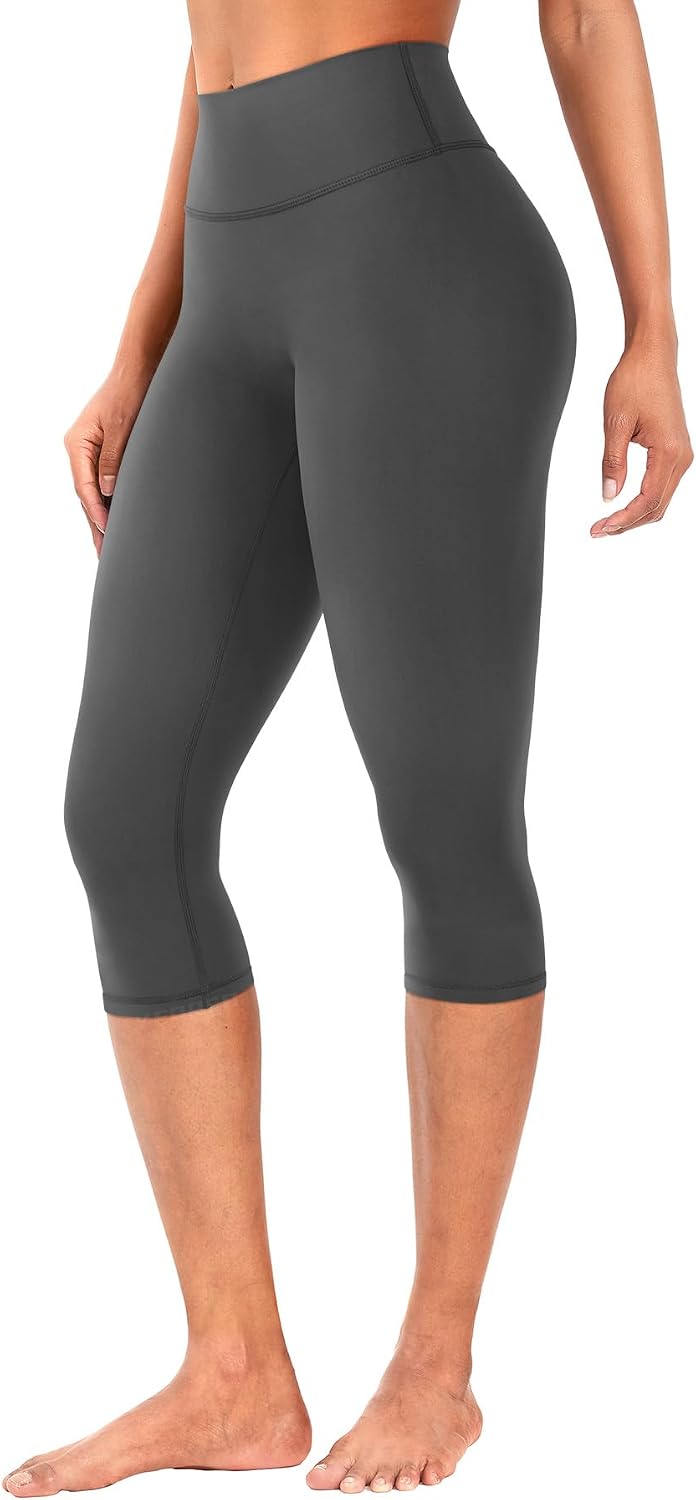 Detalle de YEOREO Ease Women’s Capri Leggings, 17-Inch Inseam, No Front Seam