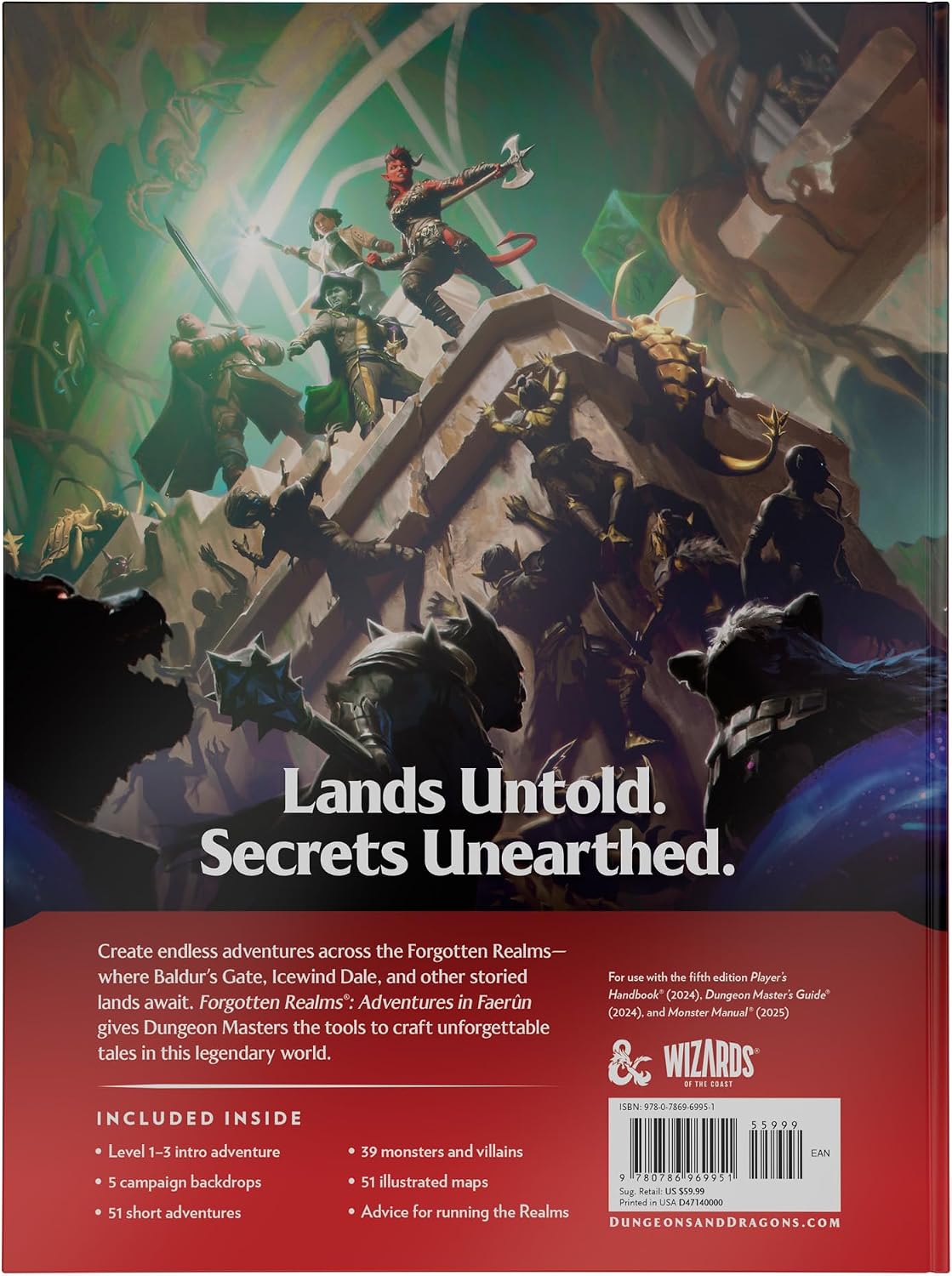 Detalle 2 de Dungeons & Dragons Adventures in Faerun 50+ Adventures