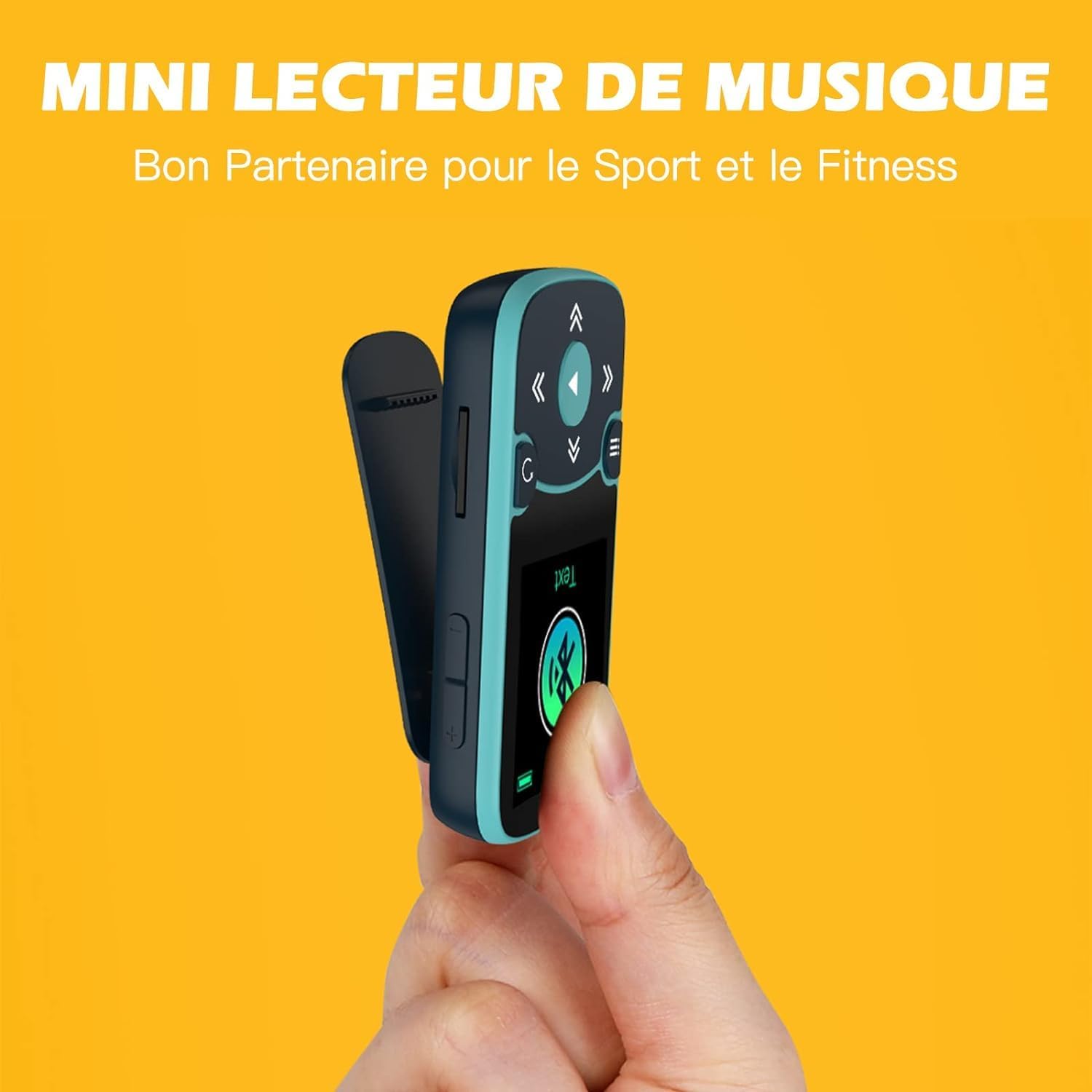 Thumbnail 4 de AGPTEK AGPTEK 64Go MP3 Bluetooth 5.3 avec clip – baladeur sport portable HiFi (FM, podomètre, enregistreur vocal)