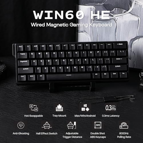 Thumbnail 1 de EPOMAKER Aula WIN60 HE: Teclado magnético 60% paraFPS con ajuste de actuación y 8000Hz de sondeo