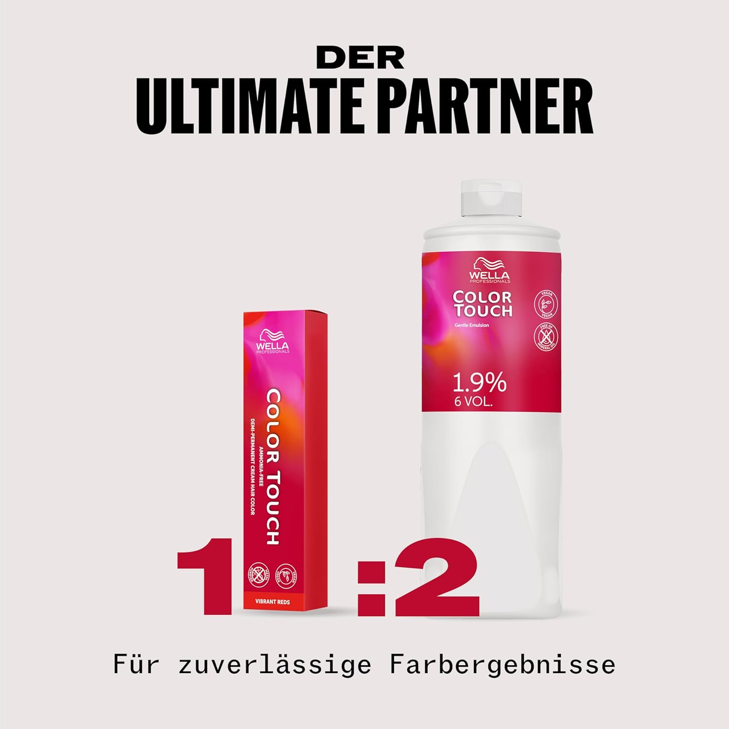 Thumbnail 2 de Wella Professionals Color Touch Vibrant Reds – ammoniakfreie, vegane Intensivtönung für leuchtende Rottöne
