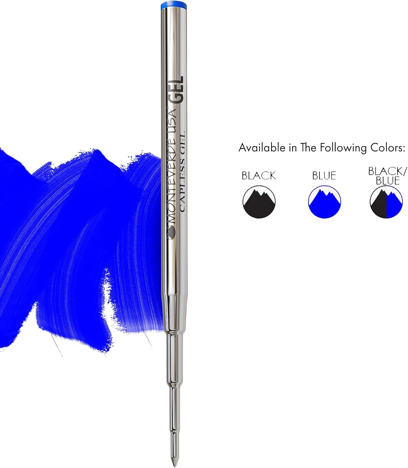 Thumbnail 1 de Monteverde M422BU キャップレスジェルリフィル モンブラン用・細字ブルー 2本入り