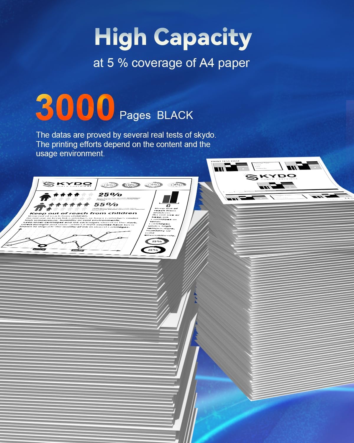Detalle 2 de Skydo TN830XL-4B Black Toner Cartridge 4-Pack, High Yield for Brother Printers