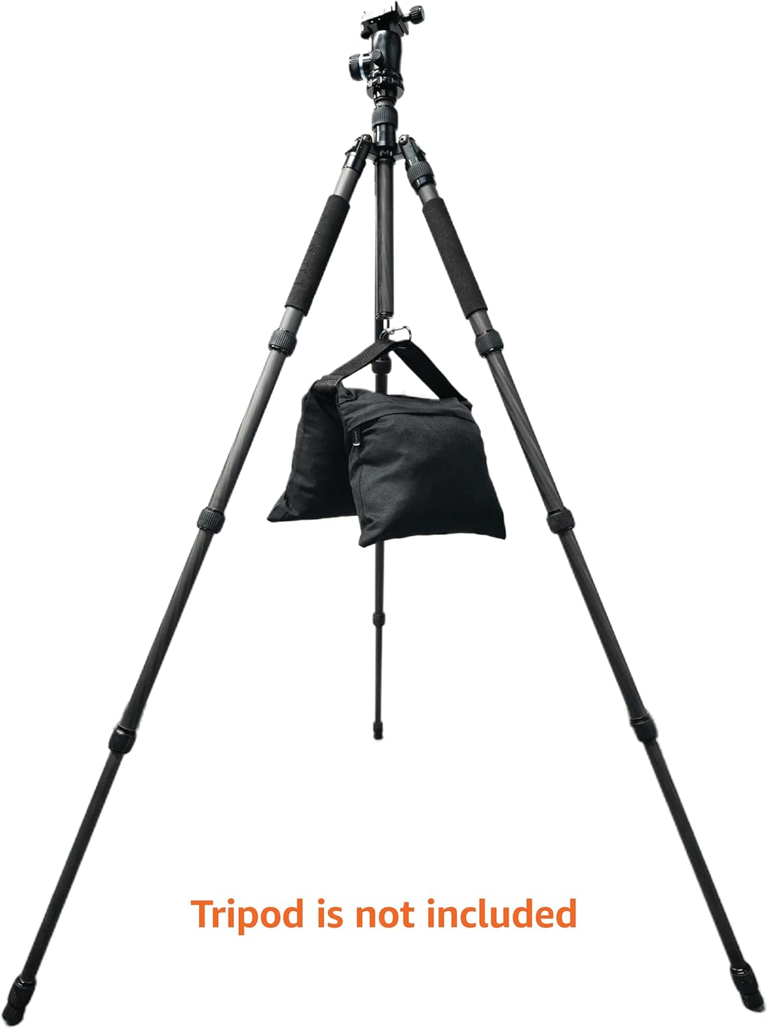 Detalle de Amazon Basics set di 4 sacchi di sabbia fotografici vuoti (carico massimo 9 kg) – nero