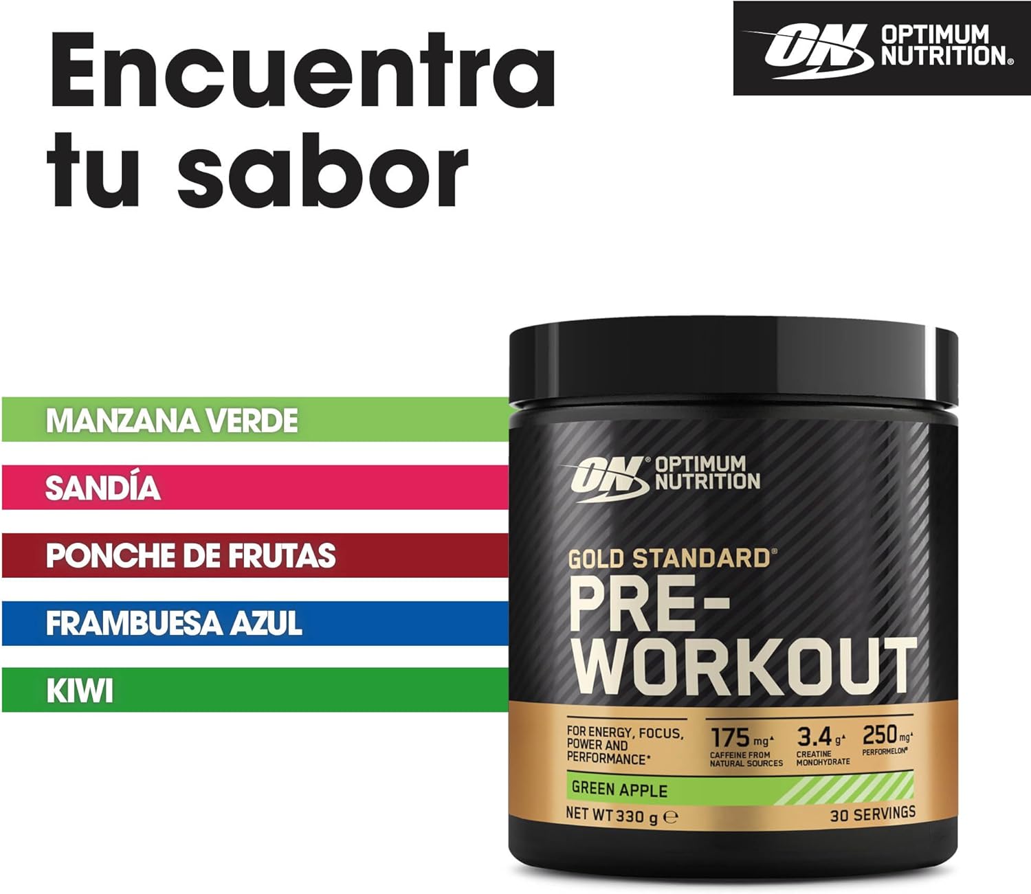 Thumbnail 4 de Optimum Nutrition Gold Standard Pre-Workout 🍏 Manzana Verde, 30 porciones
