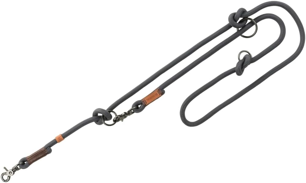 Detalle de TRIXIE BE NORDIC V-Leine S–M, 2,00 m, ø 8 mm – schwarz/sand