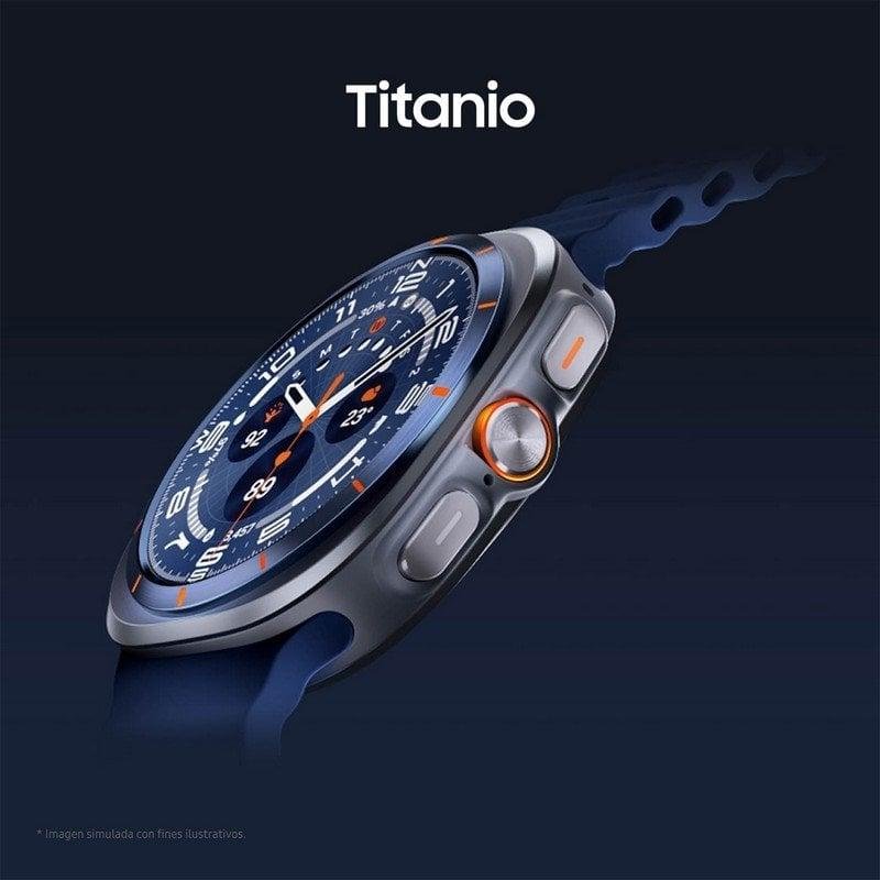 Detalle 2 de Samsung Galaxy Watch Ultra (2025) LTE en titanio plateado con eSIM