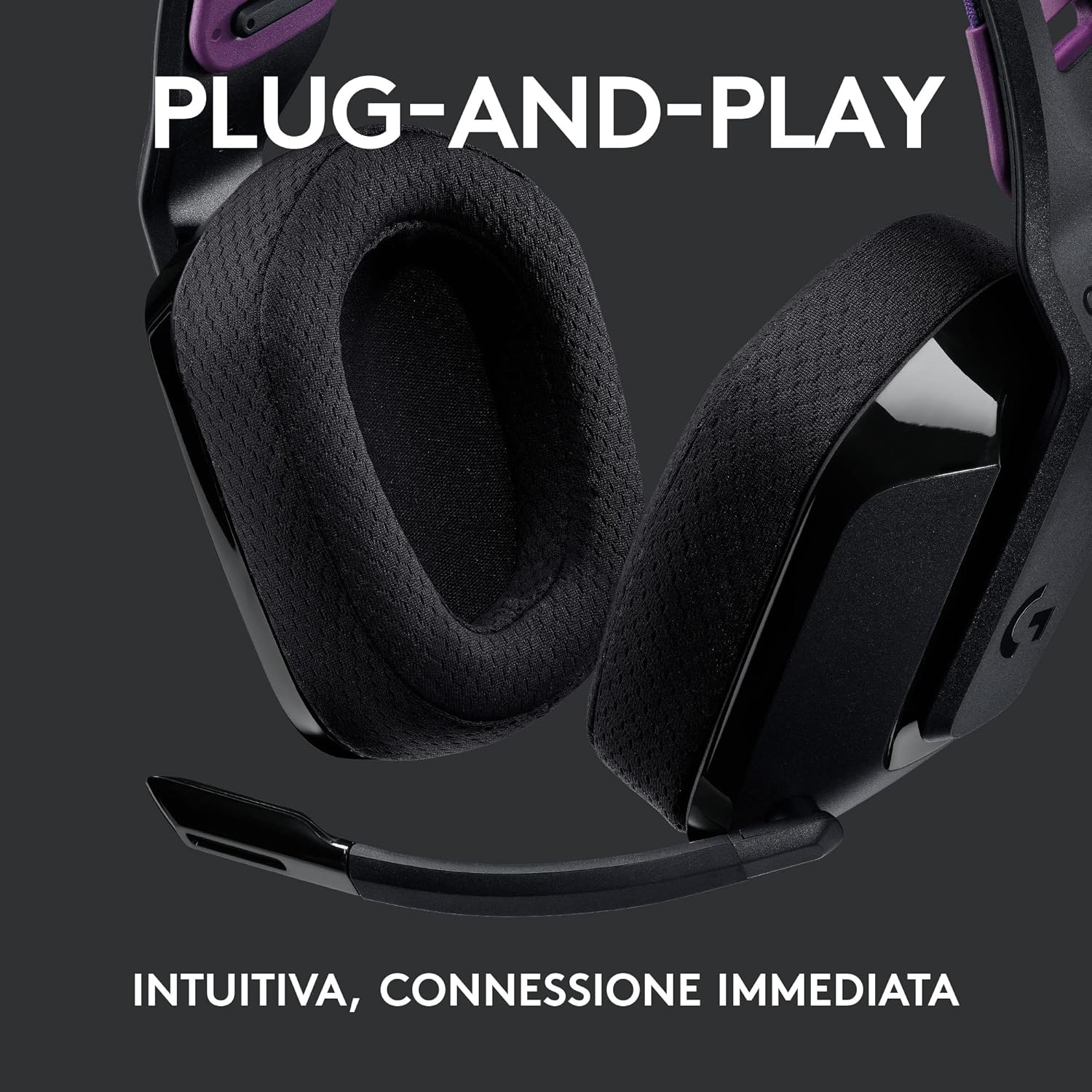 Thumbnail 3 de Logitech G G535 LIGHTSPEED cuffie gaming wireless con microfono flip-to-mute (USB) per PC, PS4 e PS5