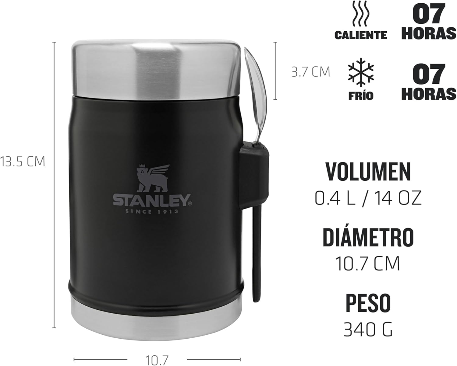 Thumbnail 1 de Stanley Classic Fiambrera Térmica 0.4L con Spork 🥪