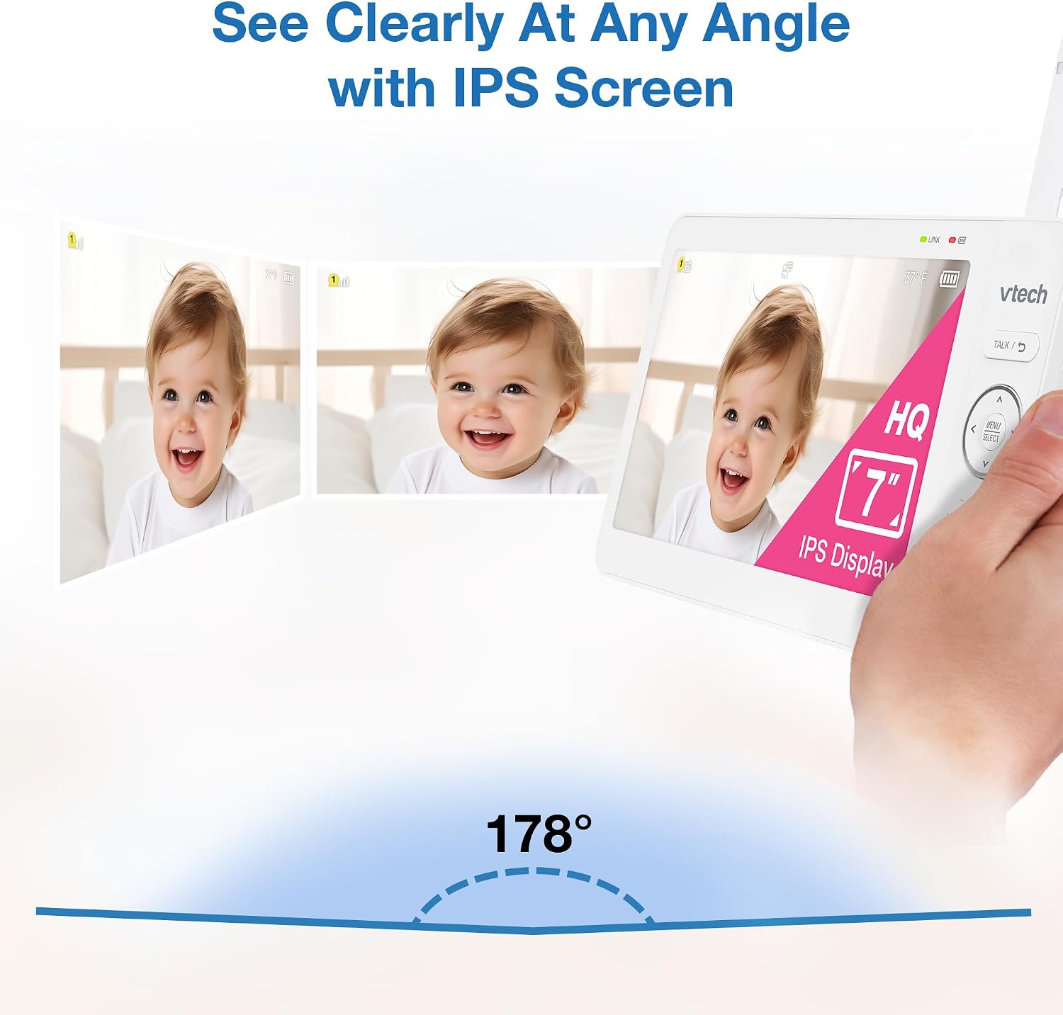 Detalle de VTech Baby Monitor with 7-Inch IPS Screen