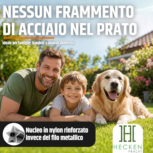 Detalle de Heckenpracht Filo decespugliatore con nucleo rinforzato 2 mm Ø x 50 m – Profilo a stella extra affilato
