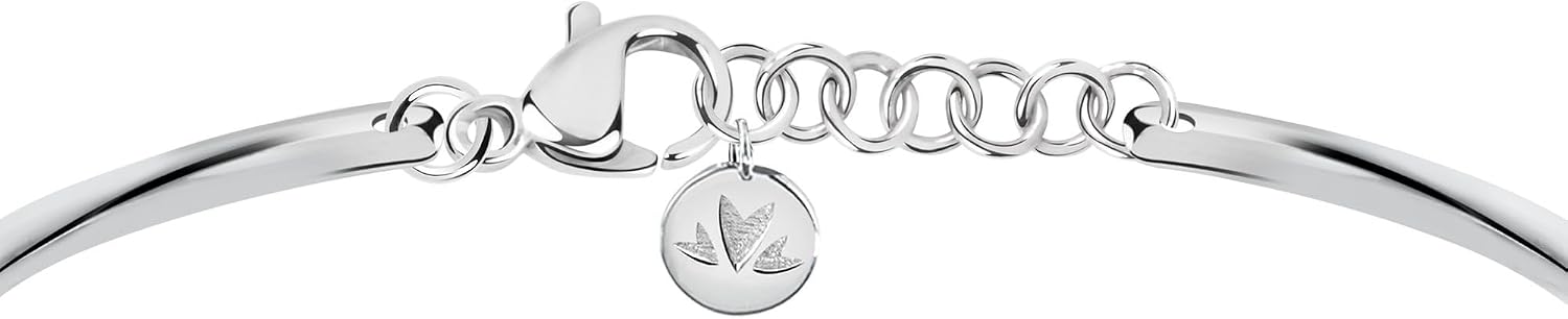 Detalle de MORELLATO Bracciale Donna Collezione Cerchi SAKM63 in Acciaio Inossidabile con Pietra