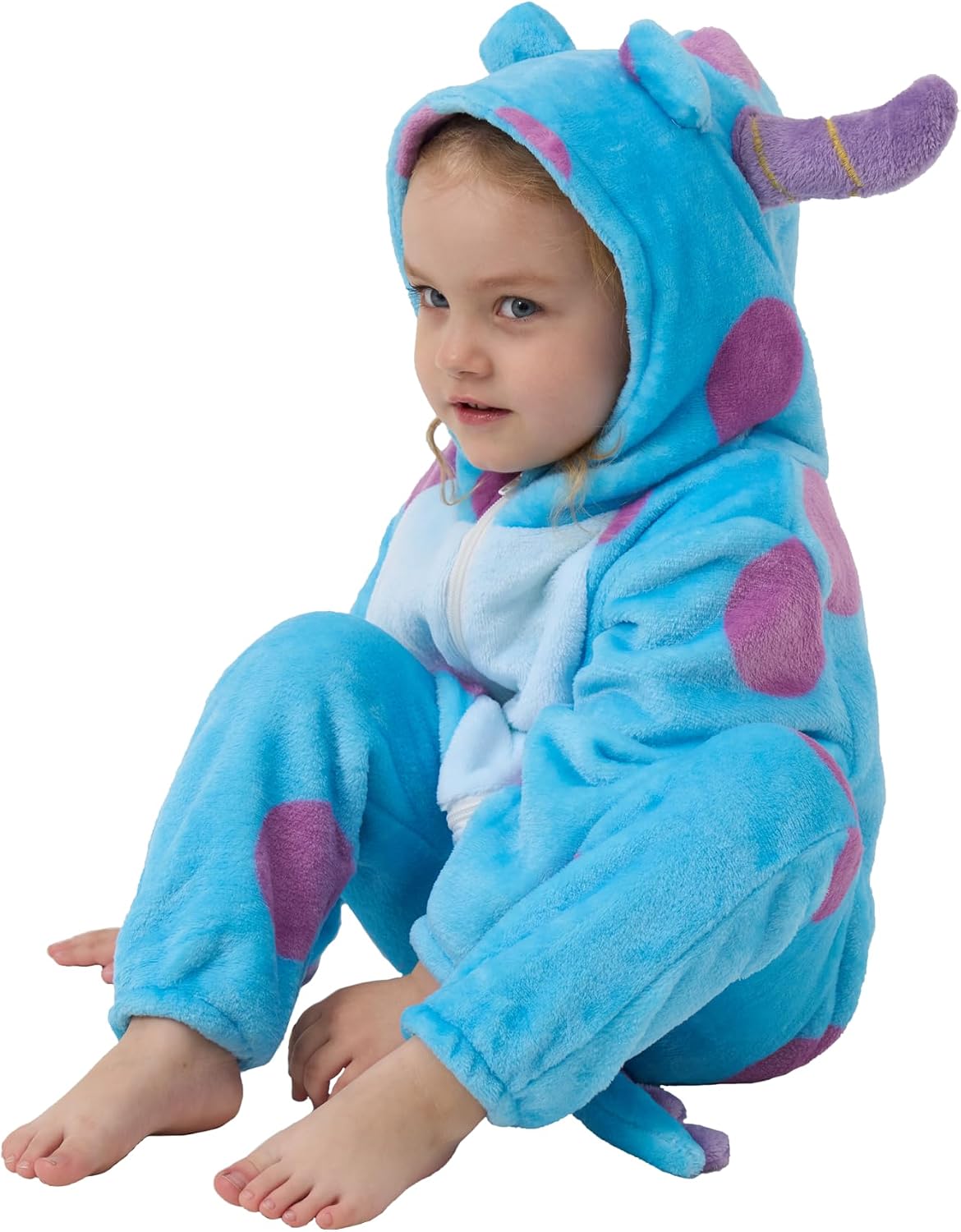 Detalle de SCOPUCI Baby Animal Onesie Pajamas, 100% Flannel Fleece with Hood