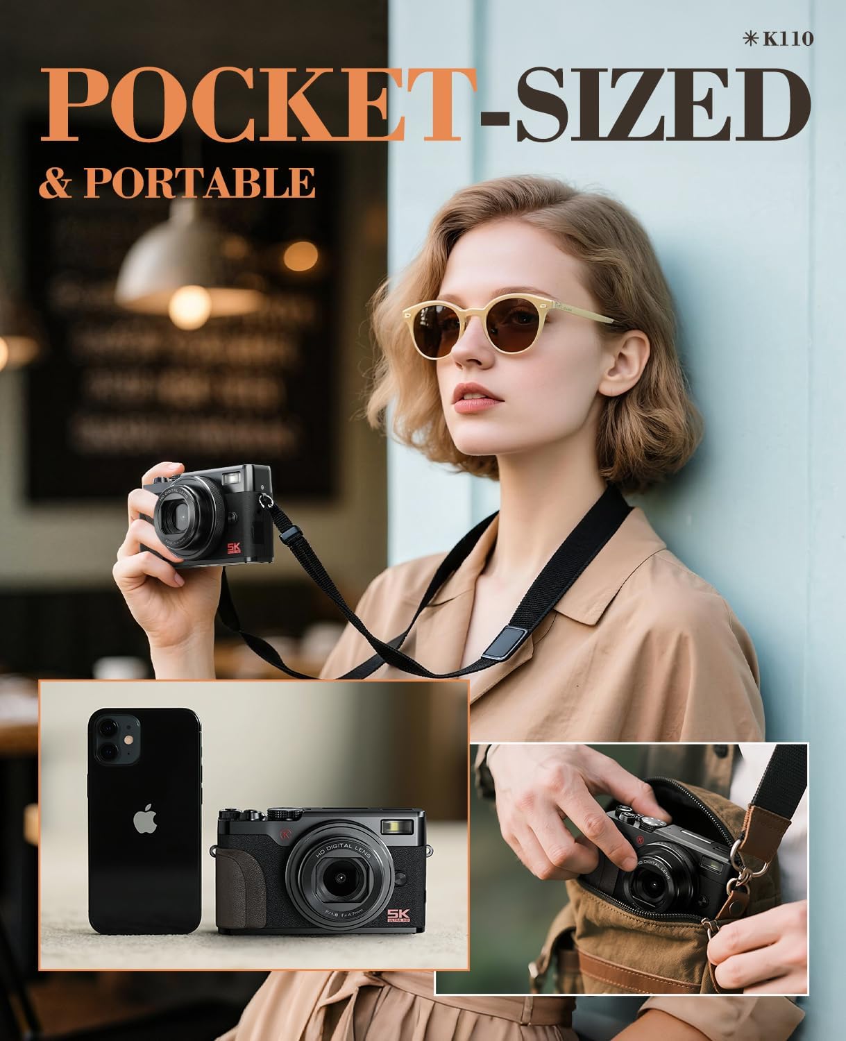 Thumbnail 6 de NBD 5K Digital Camera 64MP with Autofocus & 180° Flip Screen