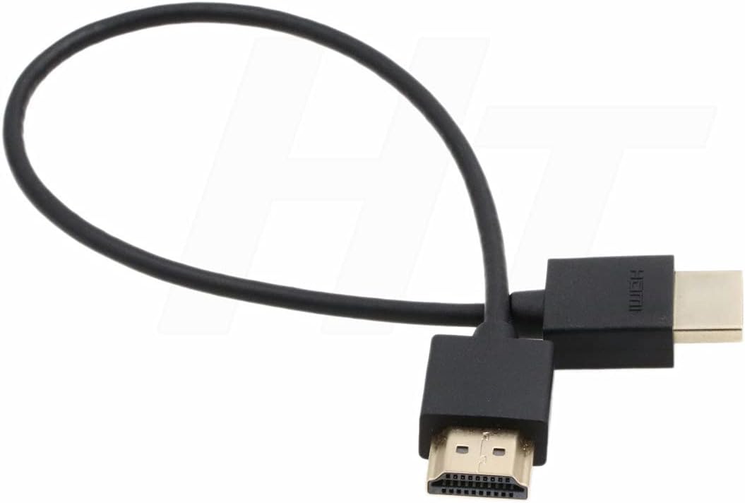 Detalle de HangTon Thin Soft HDMI to HDMI 2.0 4K Cable (30cm) for ZCAM E2 F6 and More