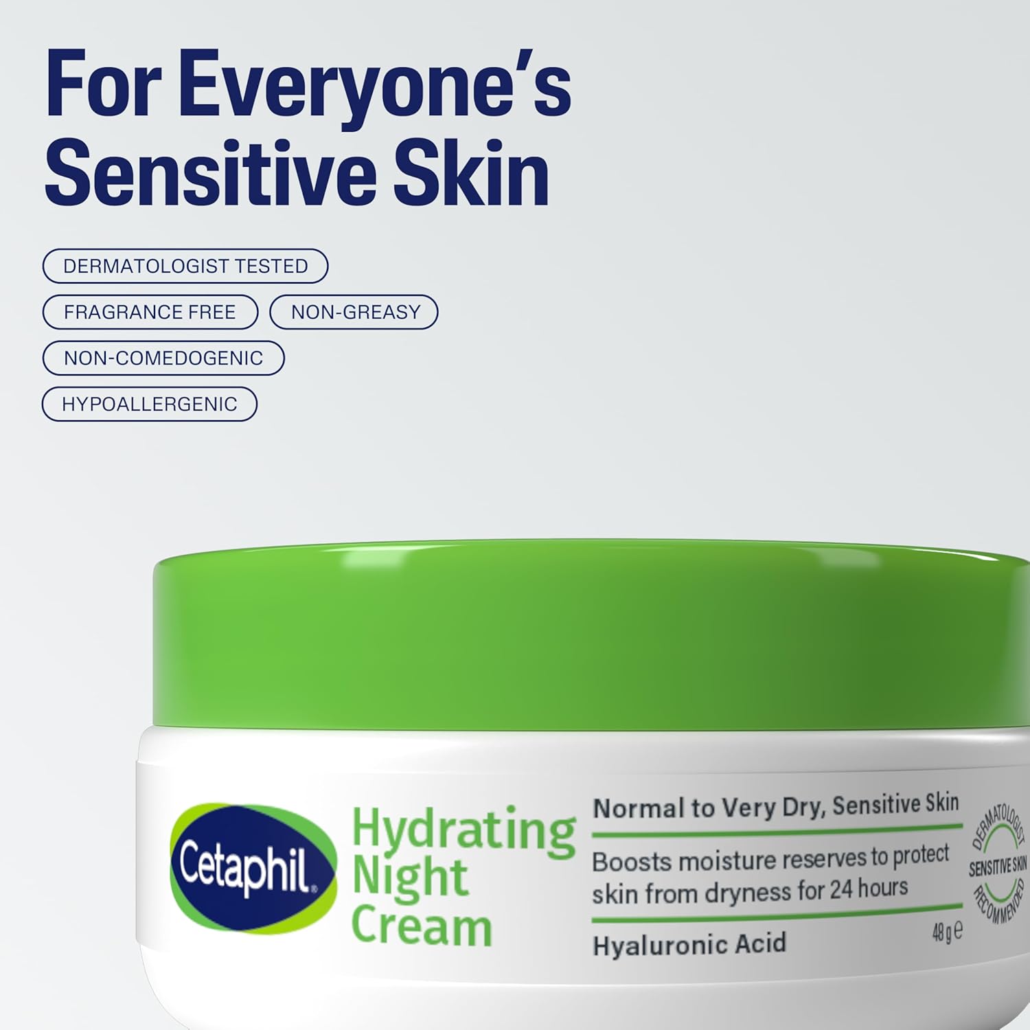 Thumbnail 5 de Cetaphil Hyaluronic Acid Night Cream 50ml – moisturiser for sensitive skin