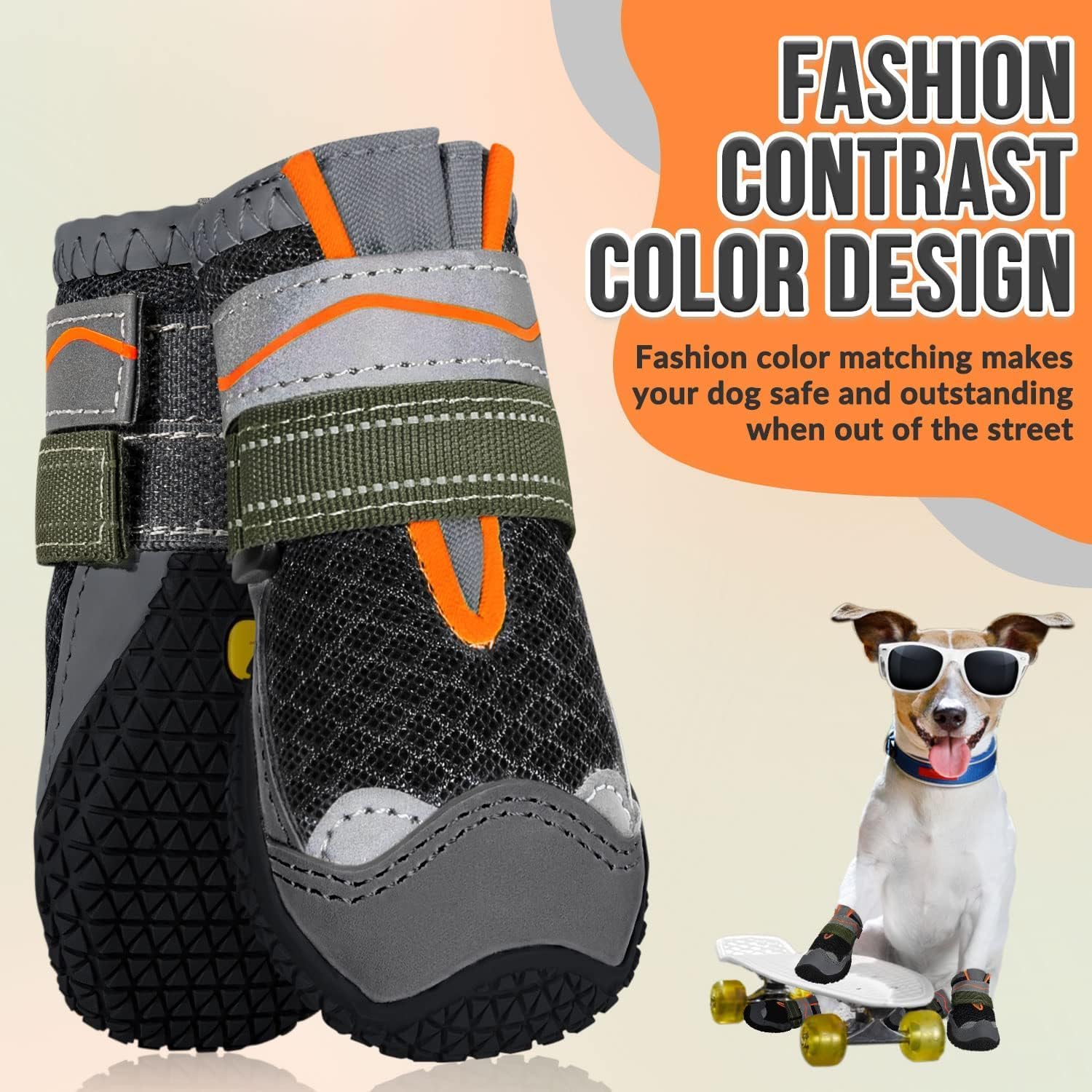 Detalle 1 de Eyein Dog Boots Paw Protector 2pc