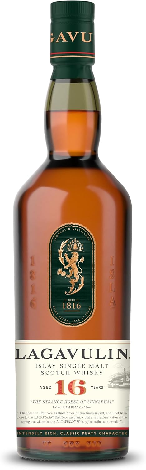 Detalle de Lagavulin 16 Jahre Islay Single Malt Scotch Whisky – 43% Vol, 700 ml