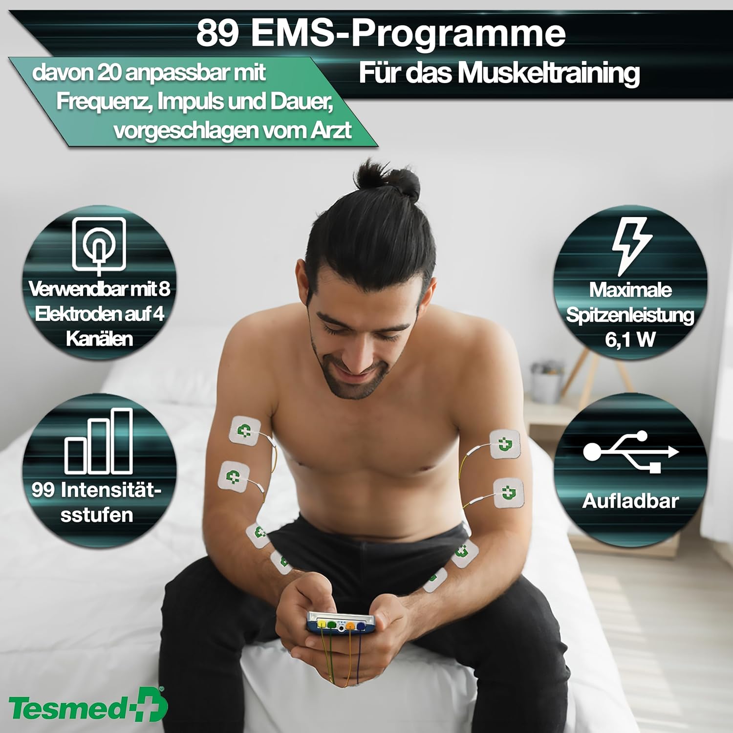 Thumbnail 2 de TESMED Max 830 Professionelles TENS EMS