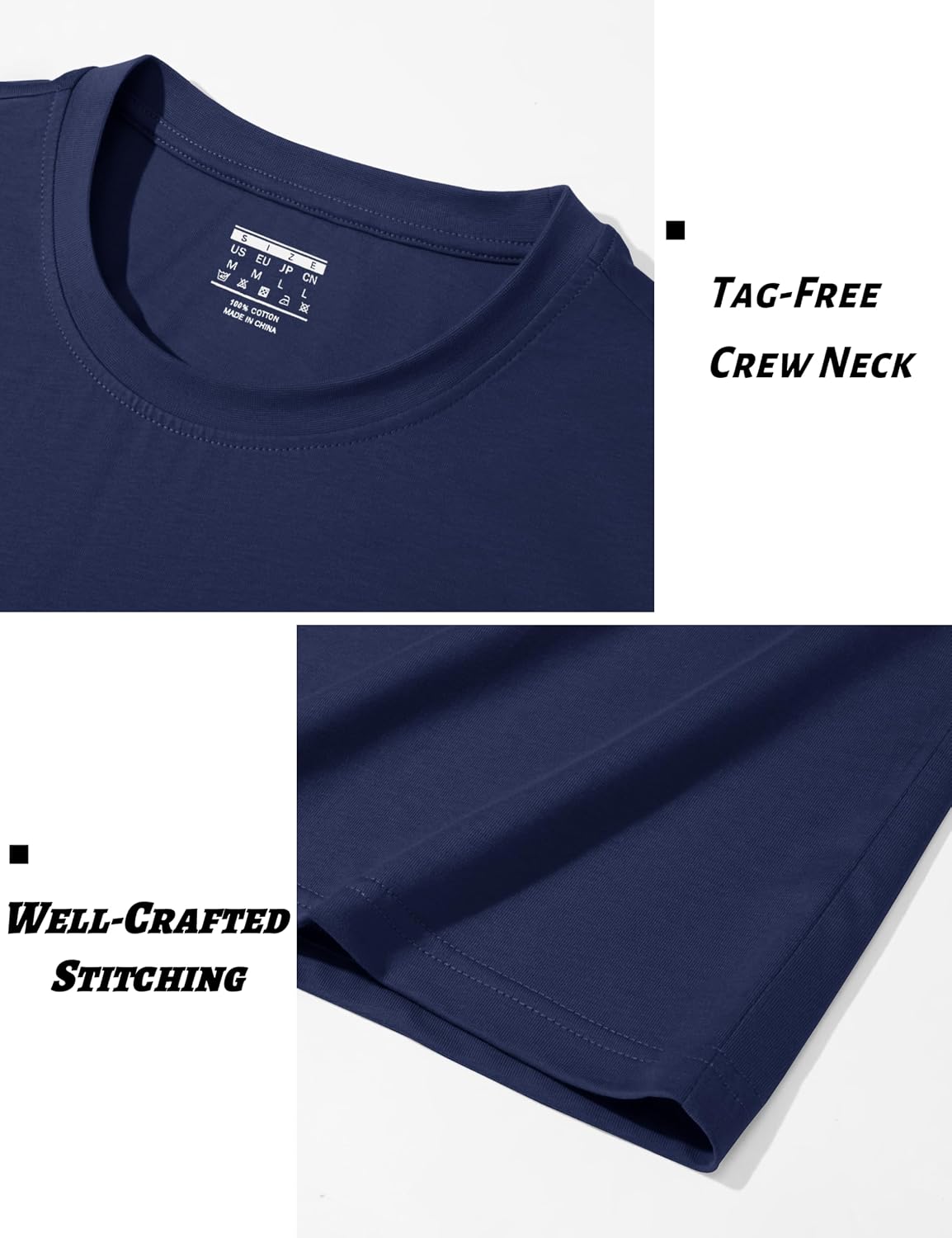 Thumbnail 4 de Cavva Men's Short Sleeve Cotton T-Shirt – Breathable, Everyday Classic