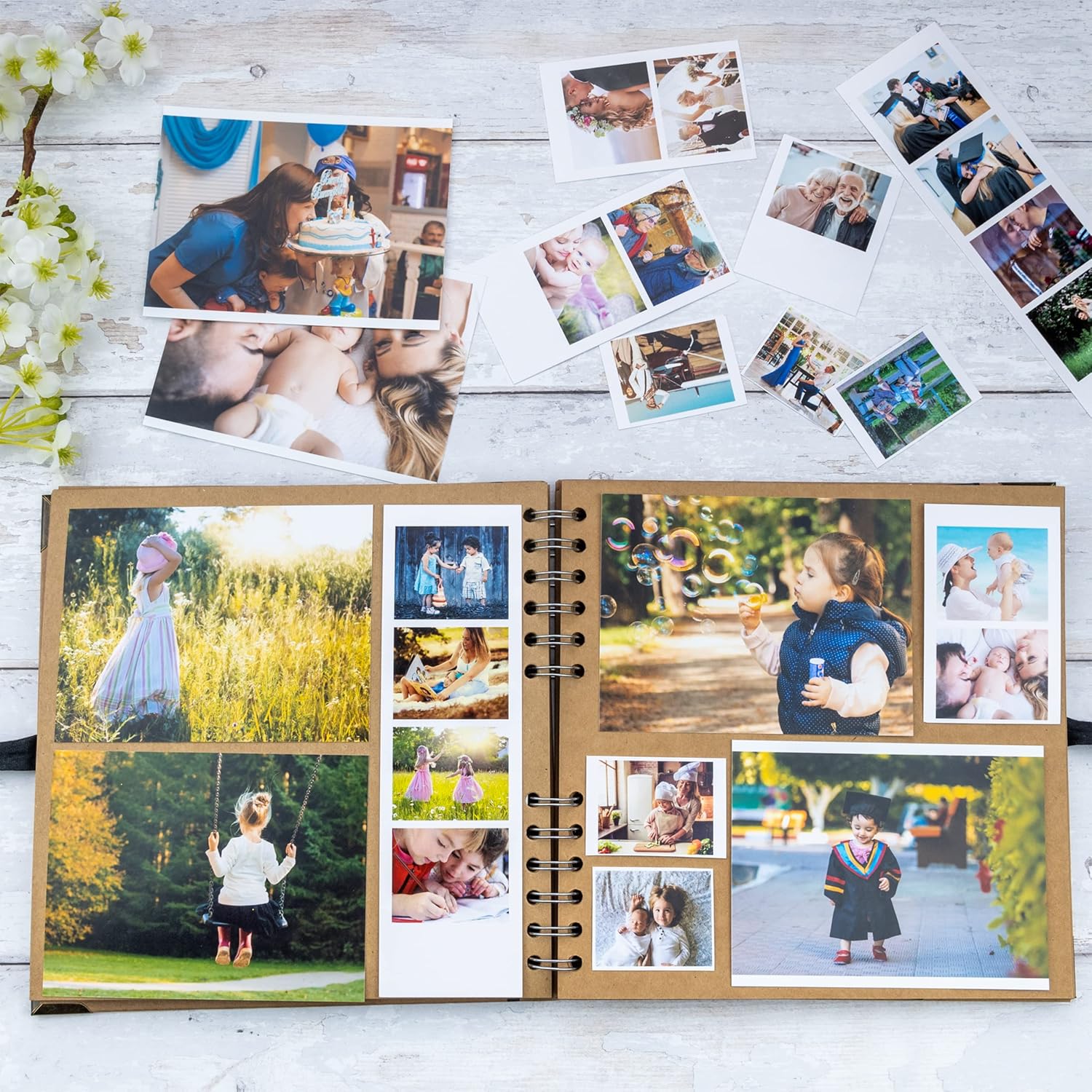 Detalle 1 de Bstorify scrapbook photo album, 21 x 21 cm