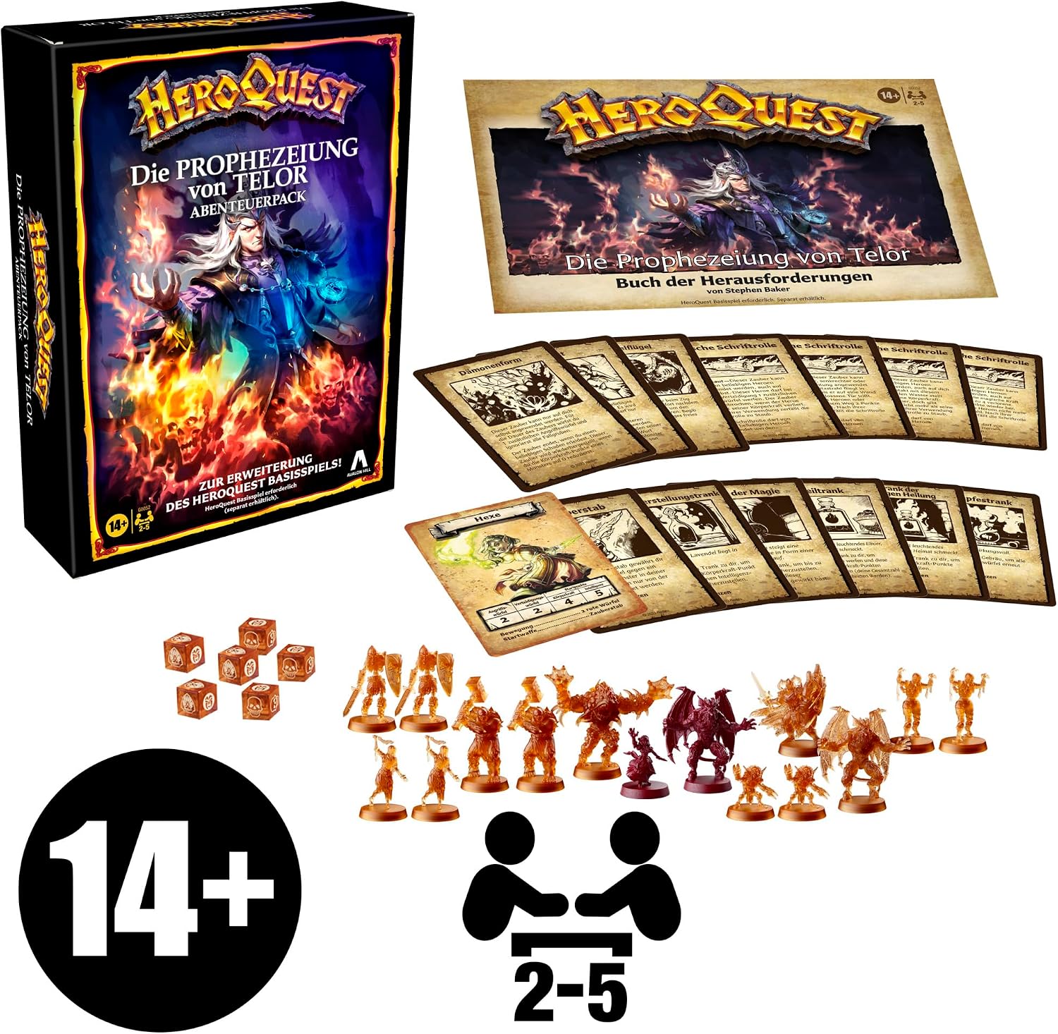 Thumbnail 1 de HeroQuest Abenteuerpack „Die Prophezeiung von Telor“ – Erweiterung mit Miniaturen und Herausforderungen (Basisspiel erforderlich)