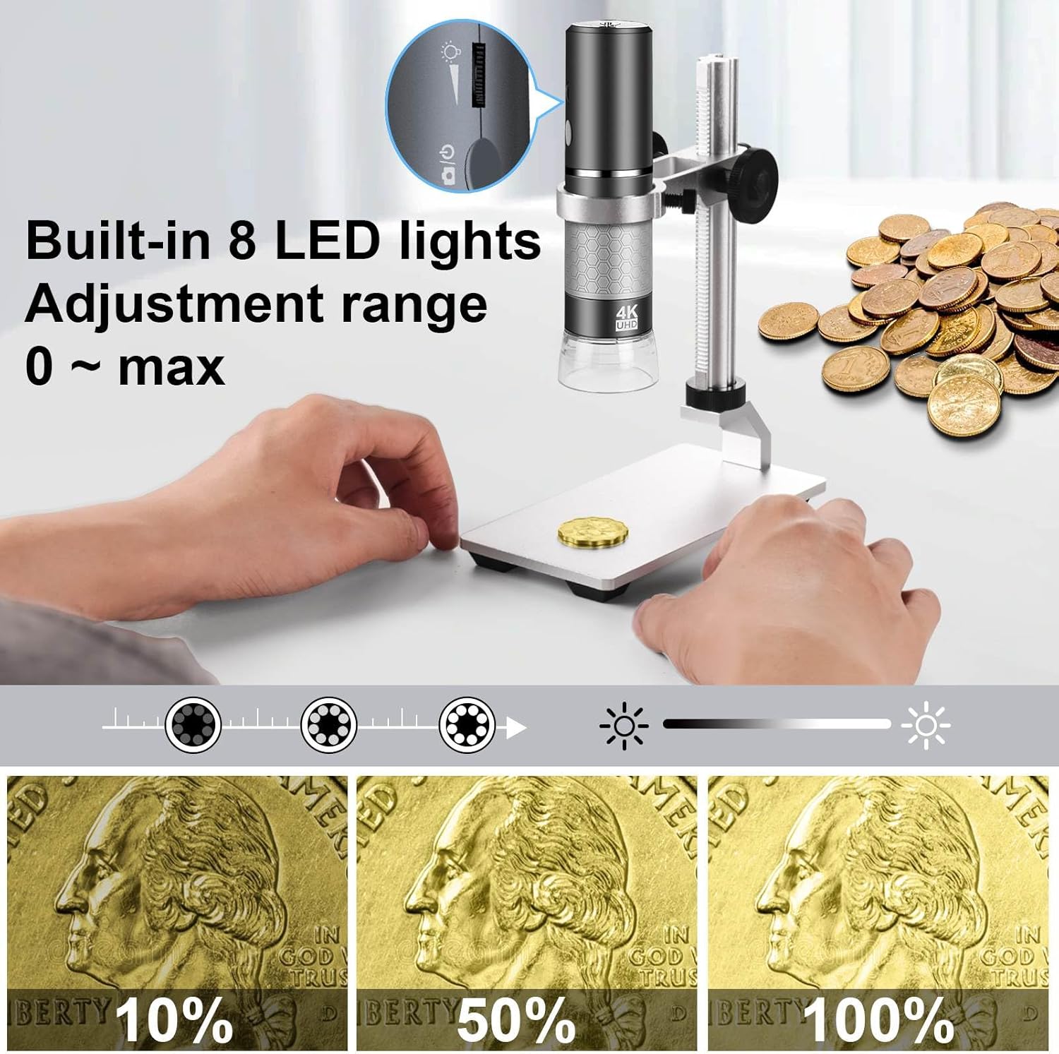 Thumbnail 5 de Ninyoon 4K WiFi Microscope with Pro Stand: A practical all‑rounder for home use