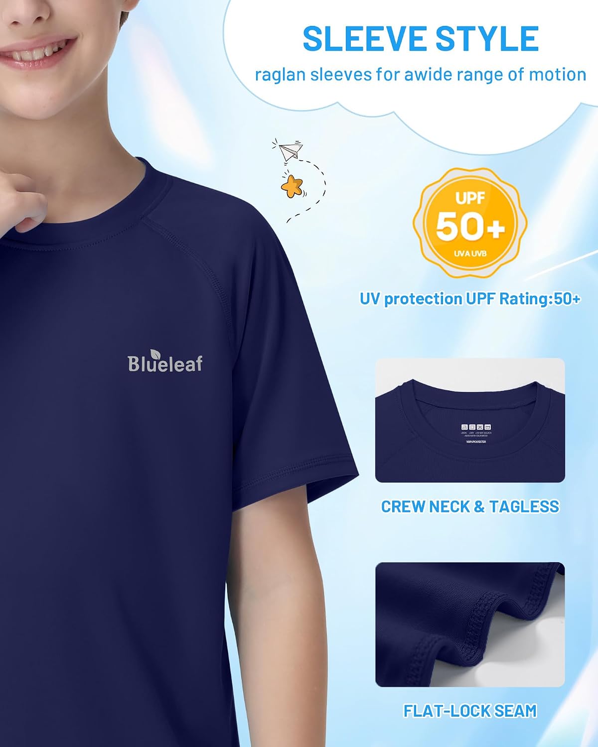 Detalle de Blueleaf Boys Rash Guard, 2T to Youth
