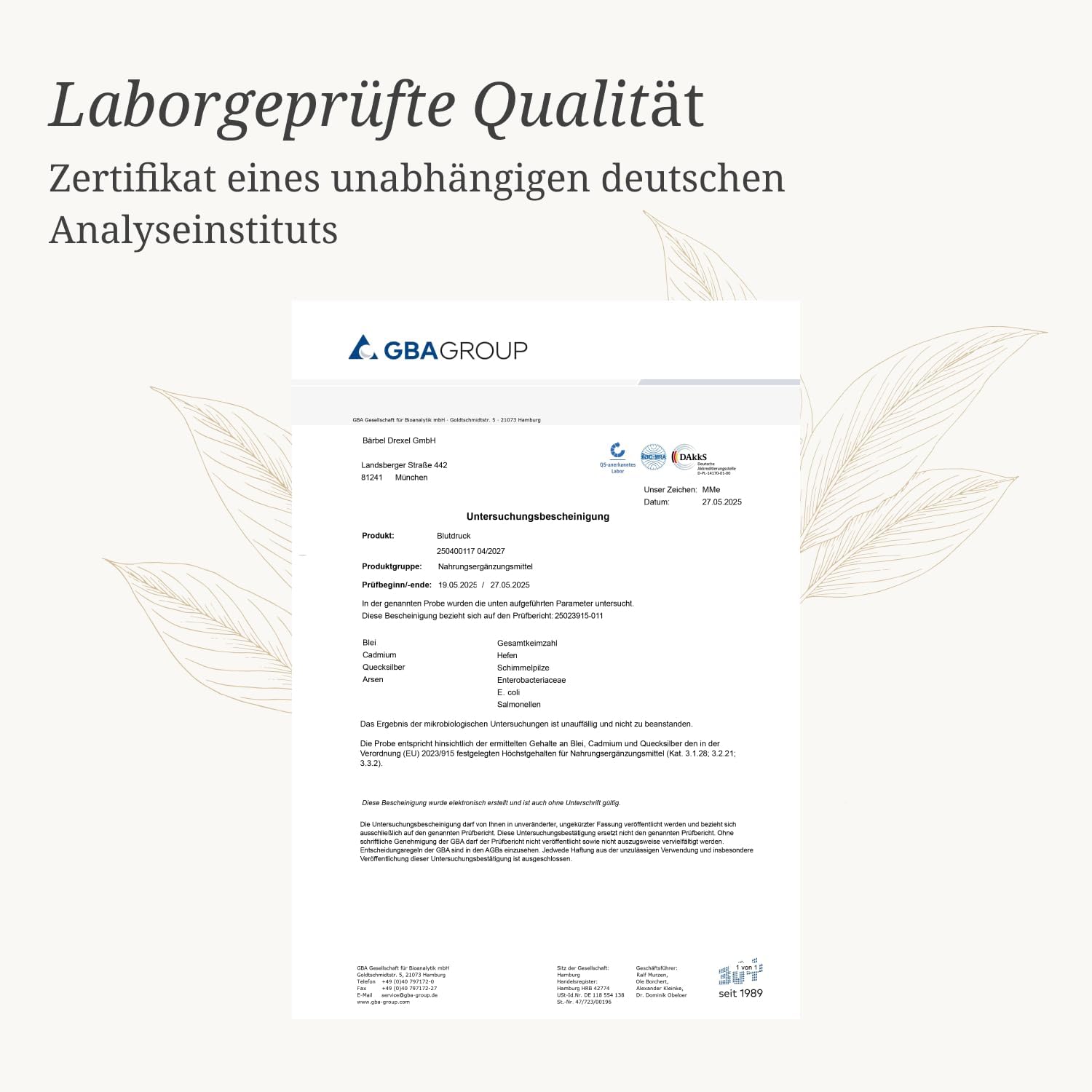 Thumbnail 2 de Blutdruck Tabletten I – Rein pflanzlicher Wirkstoff-Komplex (220 Stk) von BÄRBEL DREXEL®