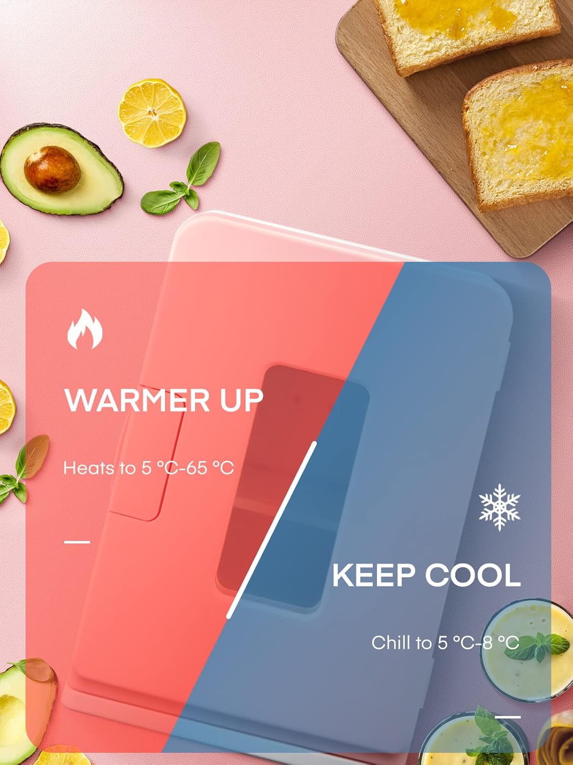 Thumbnail 3 de NORTHCLAN Mini Kühlschrank 15L Rosa