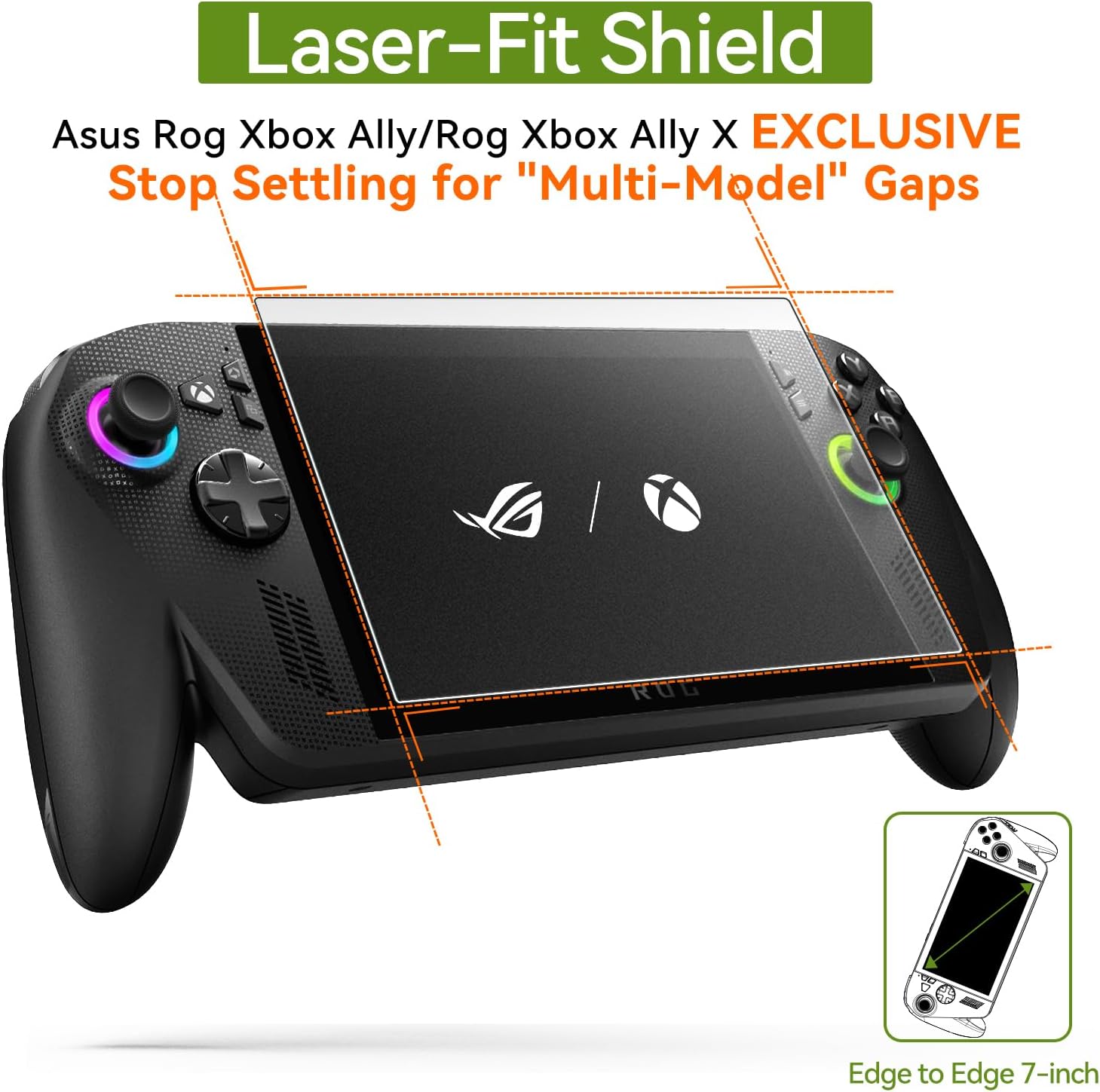 Thumbnail 3 de ivoler Matte Tempered Glass Screen Protector for ASUS ROG Xbox Ally & Ally X, 3-Pack