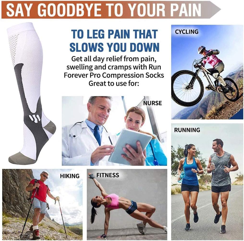Thumbnail 5 de Gcbiger Compression Socks 20-30 mmHg (3 Pairs)