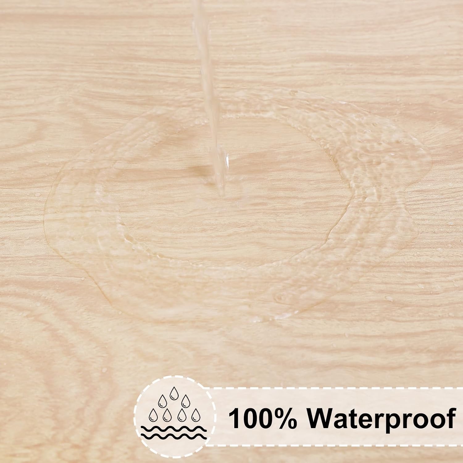 Detalle de misaya Round Vinyl Tablecloth for 45"-56" Tables, Elastic Edge, Flannel Backing