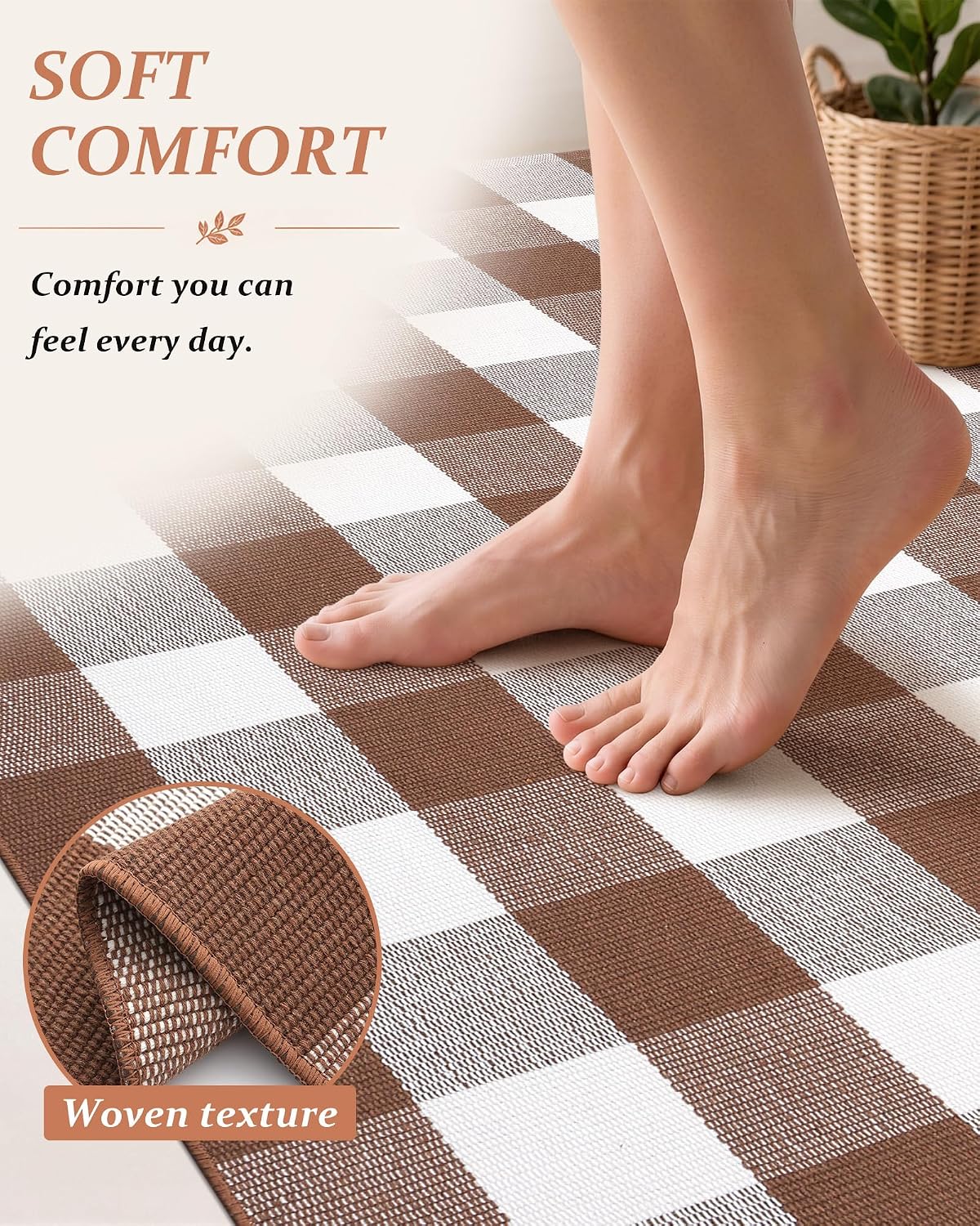 Thumbnail 5 de Grandaily Cotton Rug 4' x 6