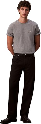 Detalle 2 de Calvin Klein Jeans SS Badge 30S Jersey Classic Tee LV04RC272G – T-shirt gris coton régénératif
