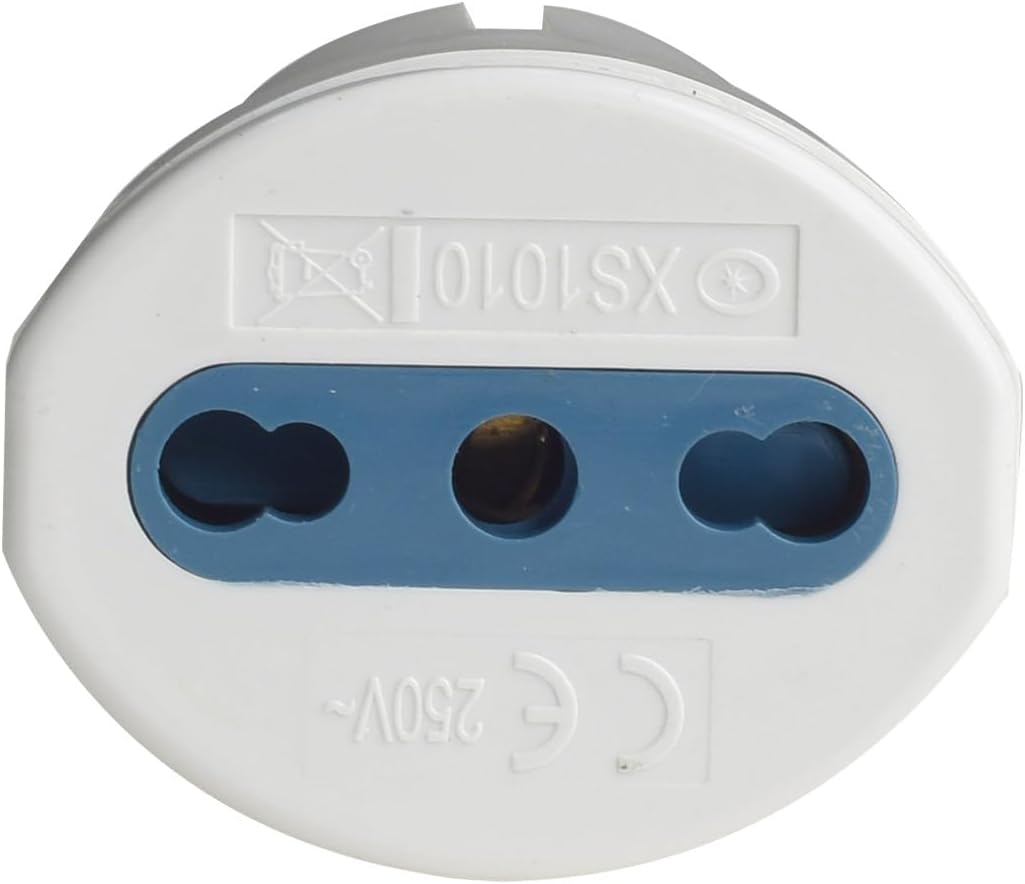 Thumbnail 2 de Adattatore Schuko 16A a presa bipasso Italia 10A/16A (2P+T) - Bianco, 250V, 1500W