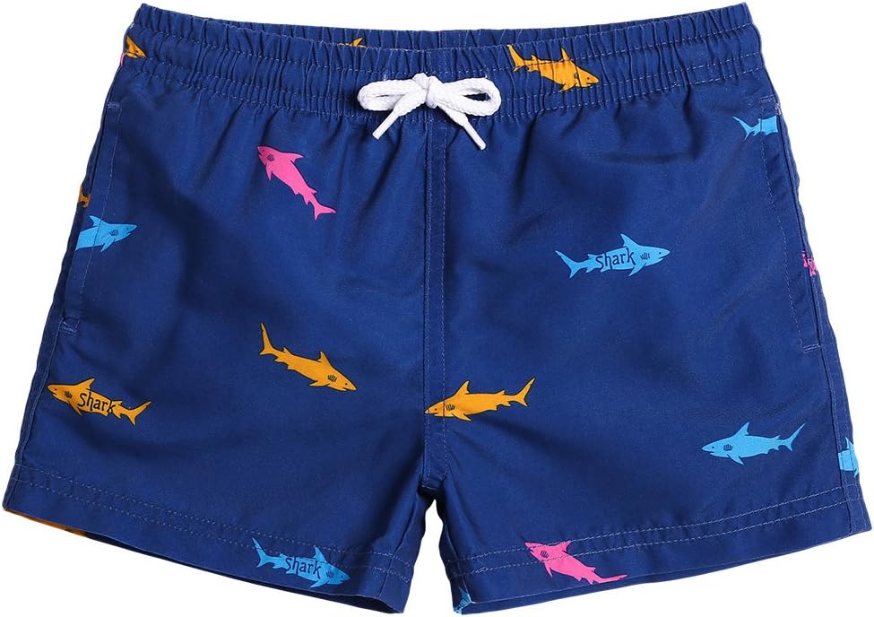 Detalle de MaaMgic Kleine Jungen Badeshorts – Schnelltrocknend, Mesh-Einsatz, Tunnelzug und Taschen (Mehrweg)
