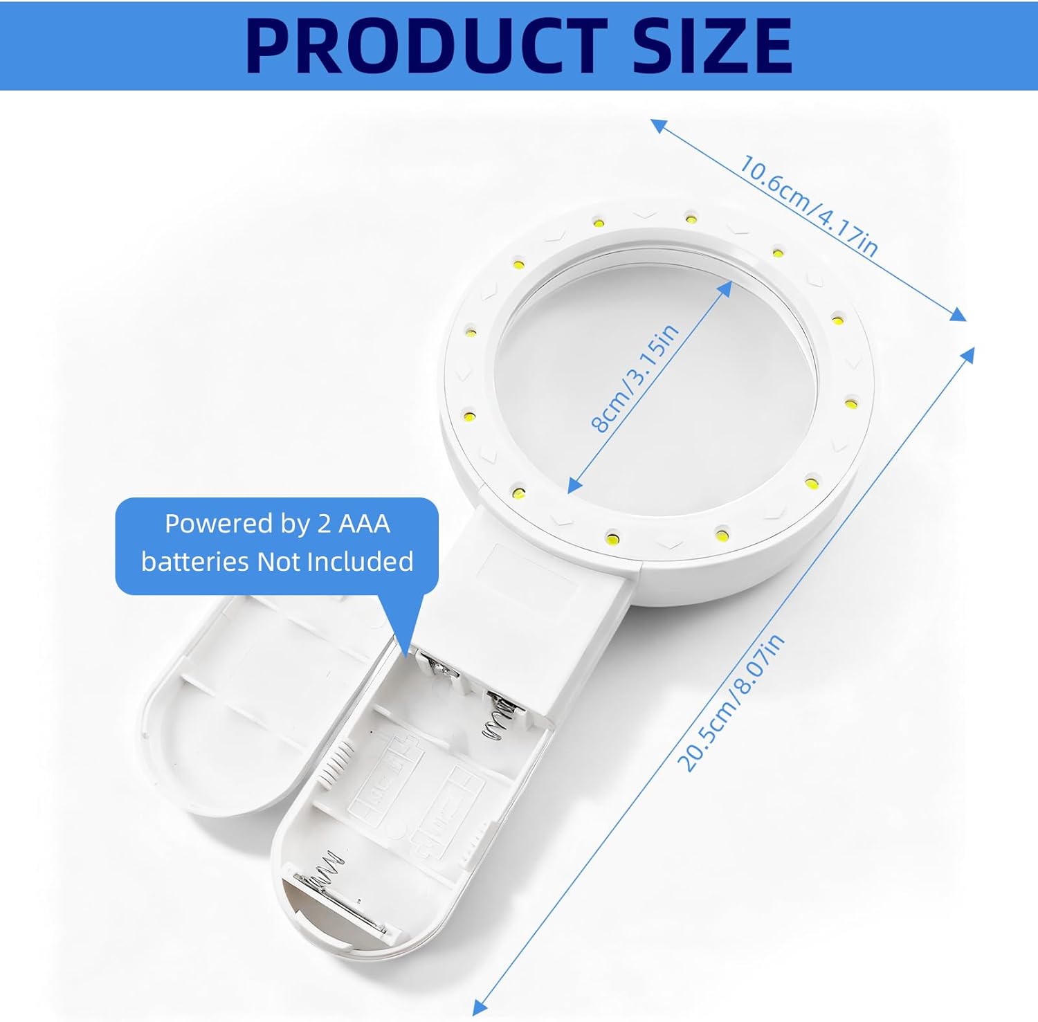 Thumbnail 1 de Zeeorymn Magnifying Glass with Lights 12 LED — Ultra-Clear Double-Glass Lens, 30x Handheld